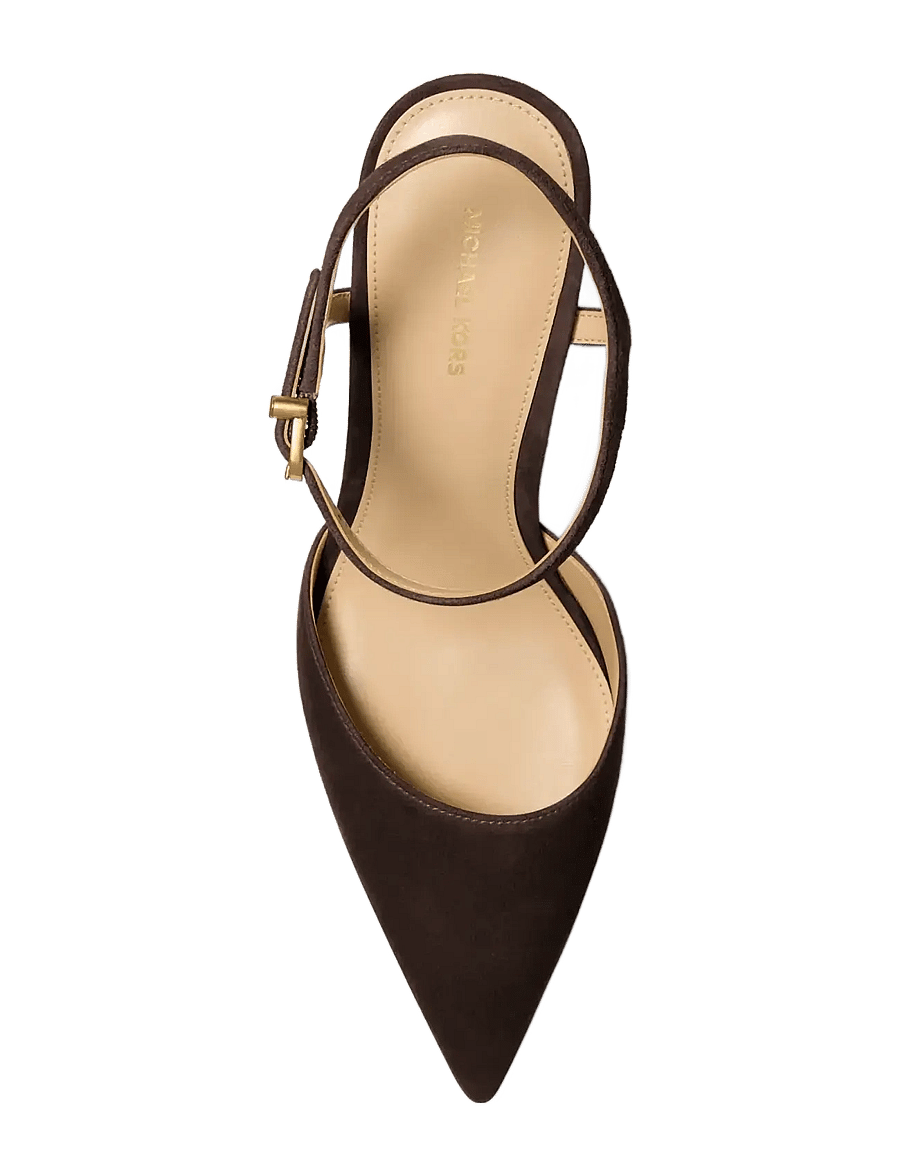 Michael Kors - AMARA MID PUMP - kontsaga slingback-kingad - chocolate - 3