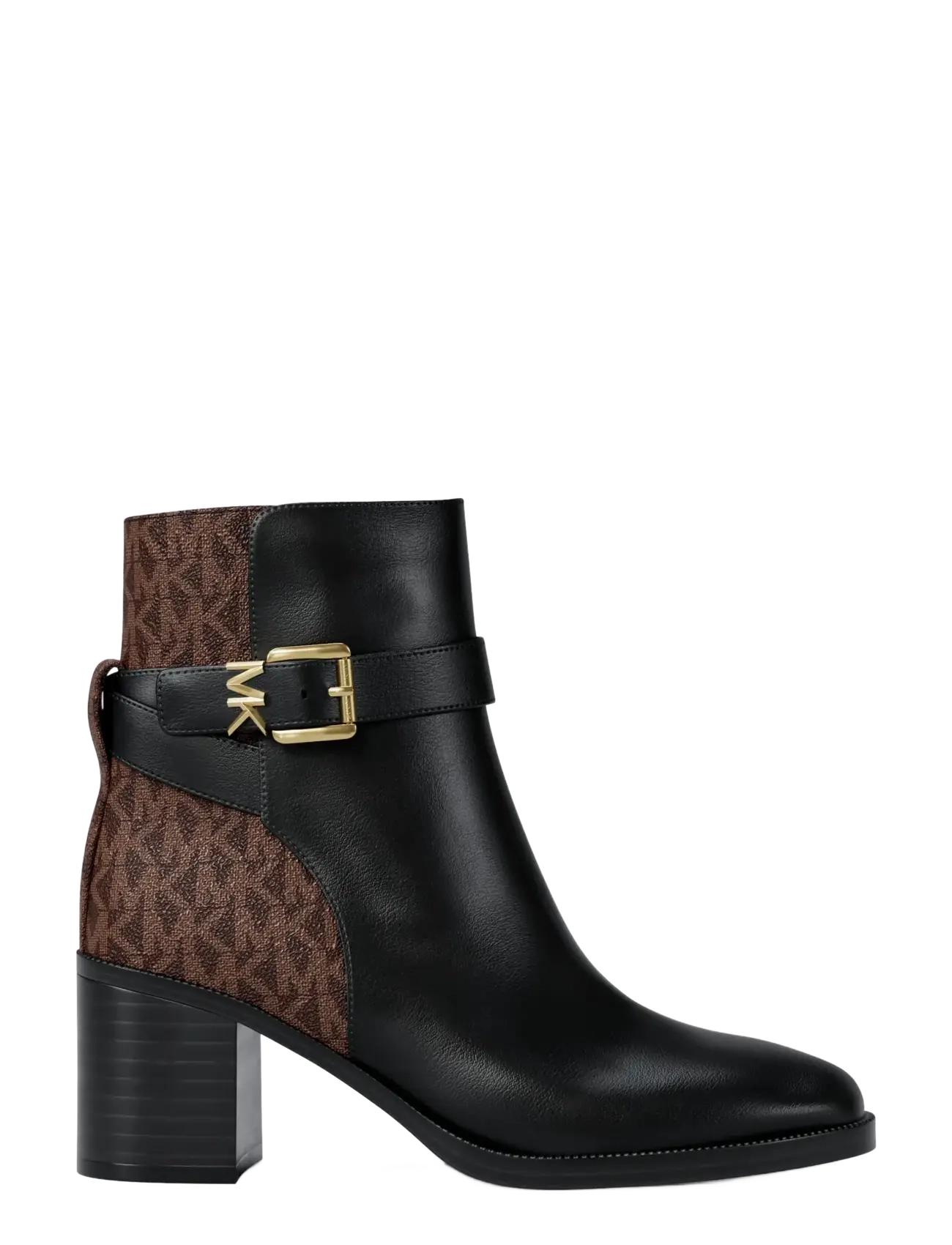 Michael Kors RACHEL HEELED BOOTIE - Stígvél - BLK/BROWN / black