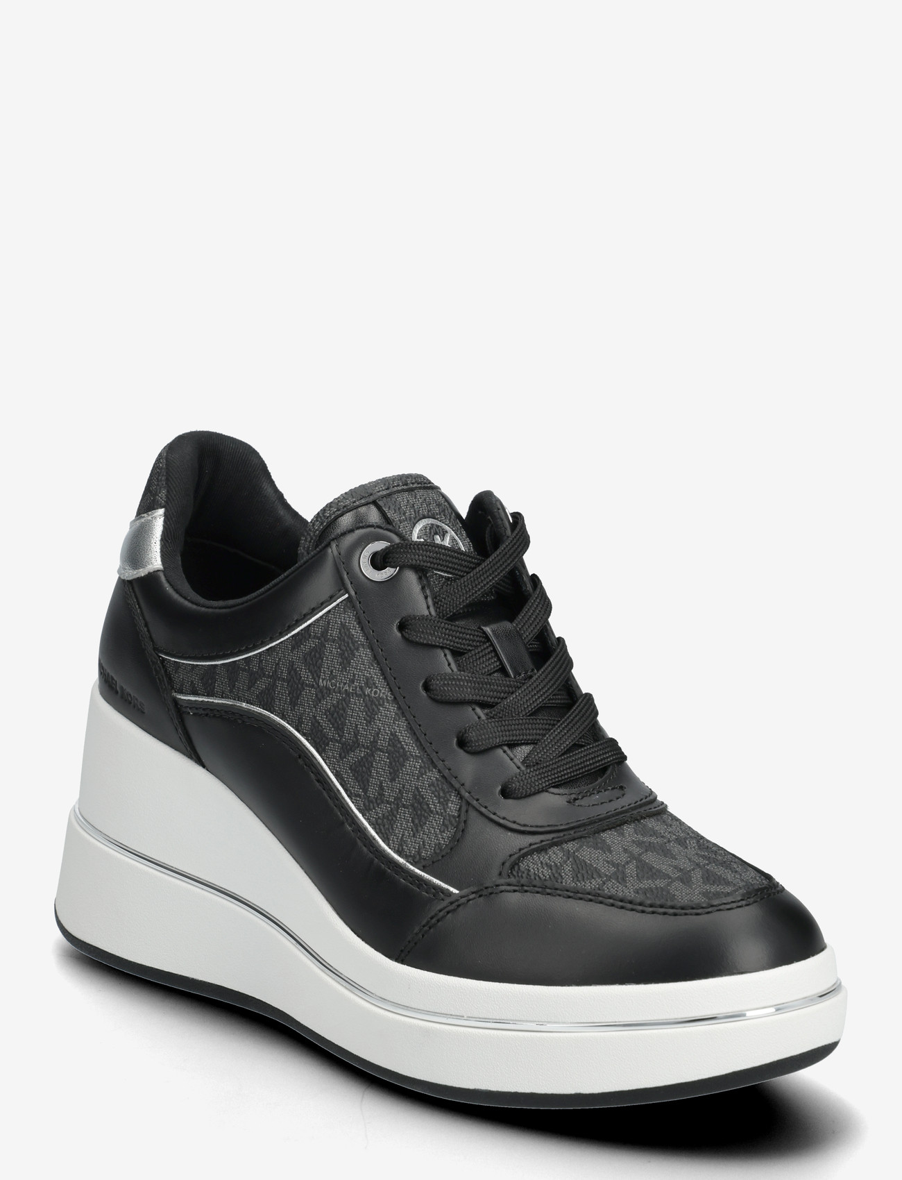 Michael Kors - EMMY WEDGE TRAINER - konfirmationstøj - black - 0