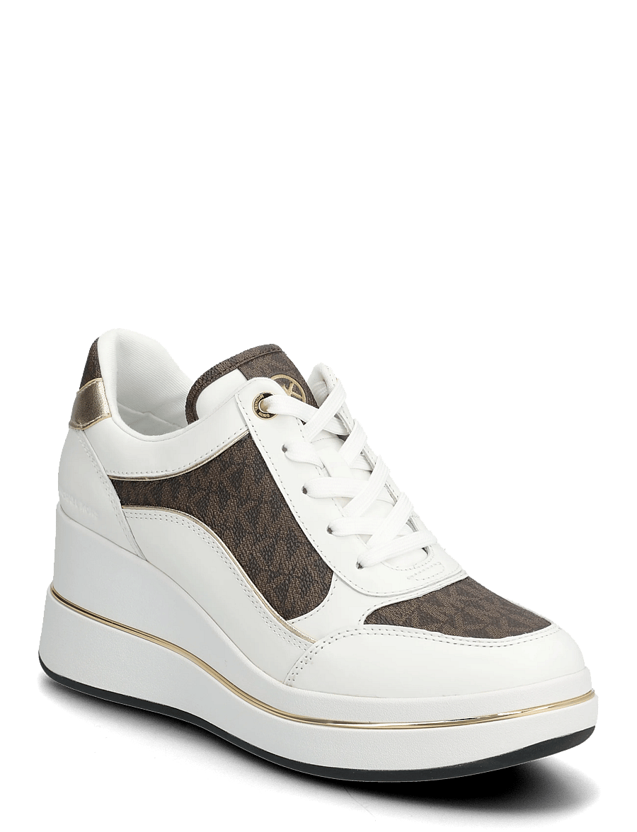 Michael Kors - EMMY WEDGE TRAINER - sneakers med kilklack - brown - 0