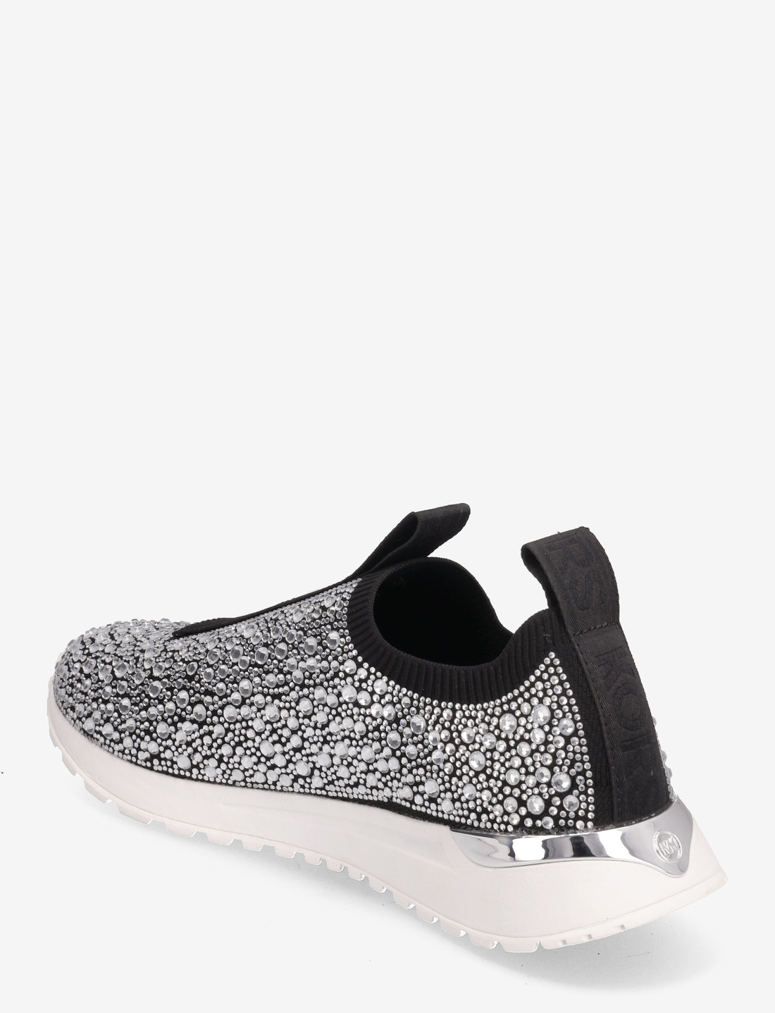 Michael kors silver 2025 slip on shoes