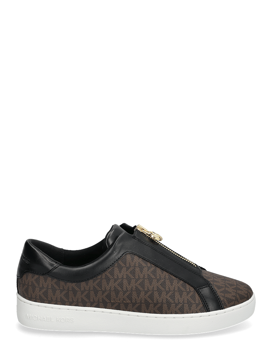 Michael Kors - KEATON ZIP SLIP ON - niedrige sneaker - brown - 1