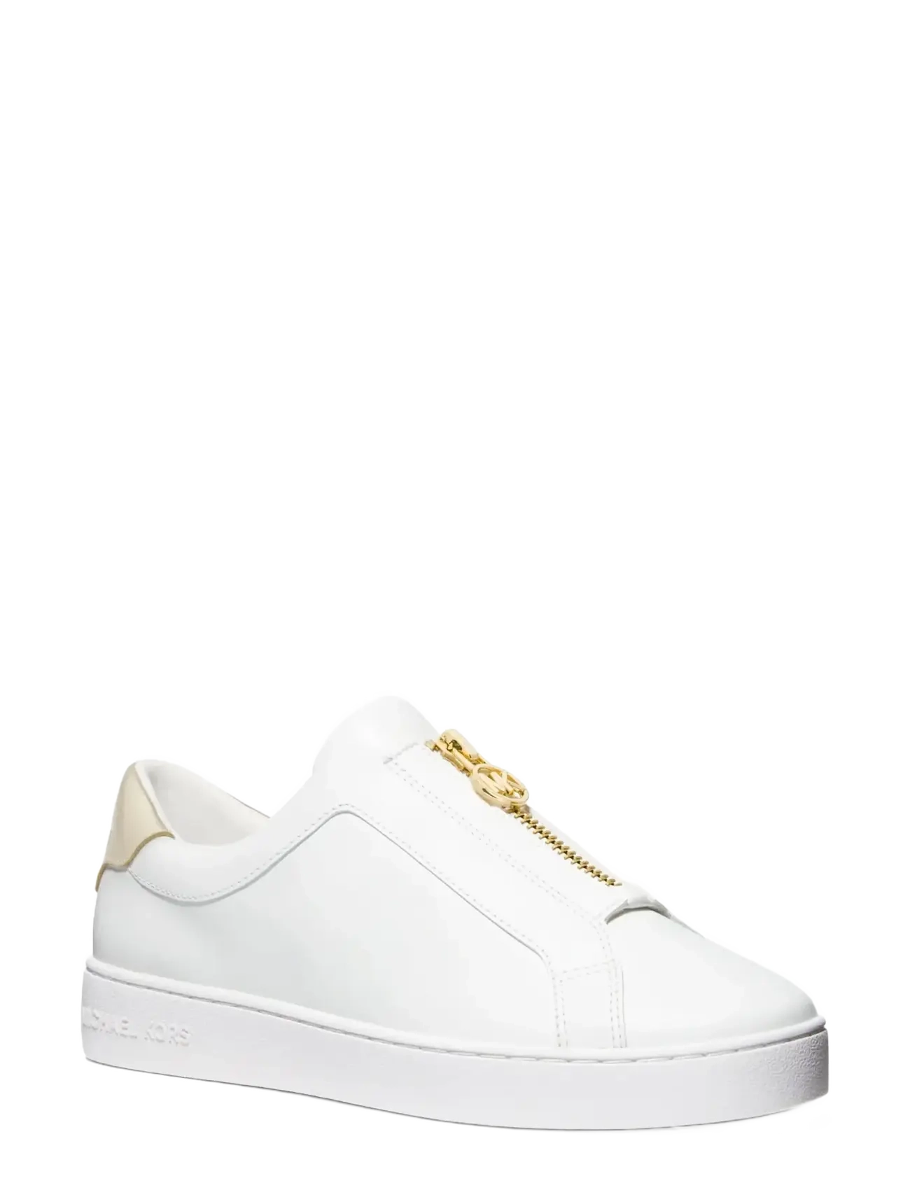 Michael Kors KEATON ZIP SLIP ON - Michael Kors - PALE GOLD / white