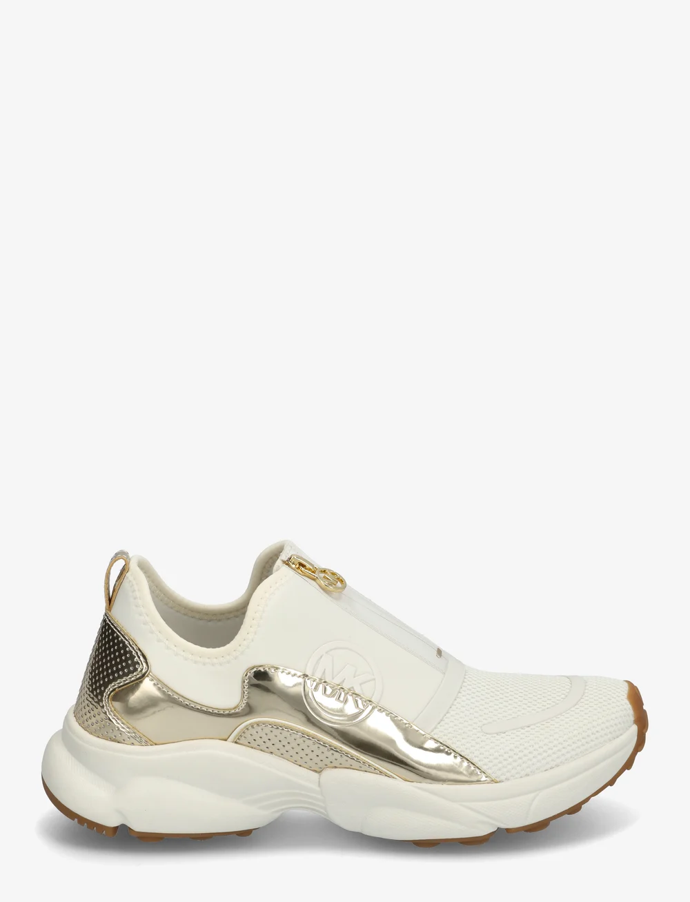 Michael Kors - SAMI ZIP TRAINER - niedrige sneakers - pale gold - 1