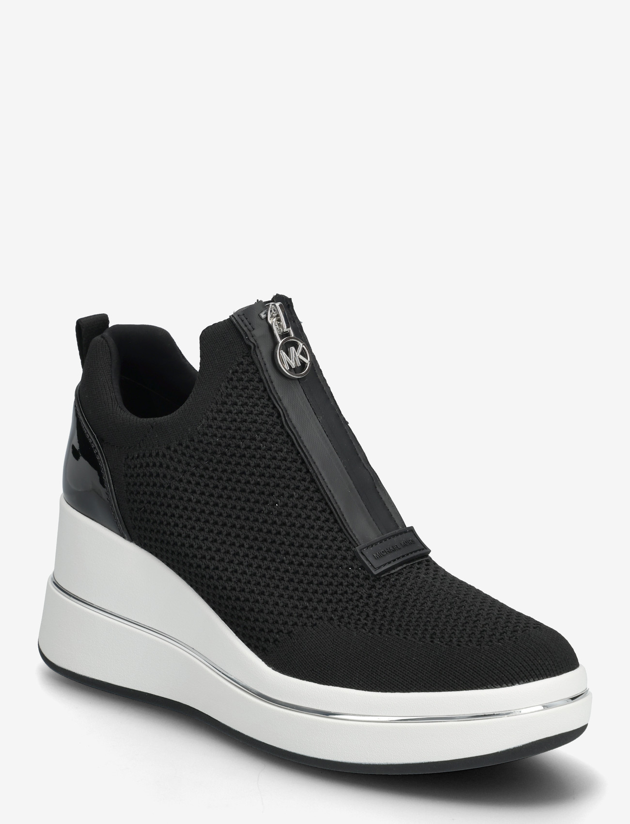 Michael Kors EMMY WEDGE ZIP SLIP ON - Sneakers - BLACK / black