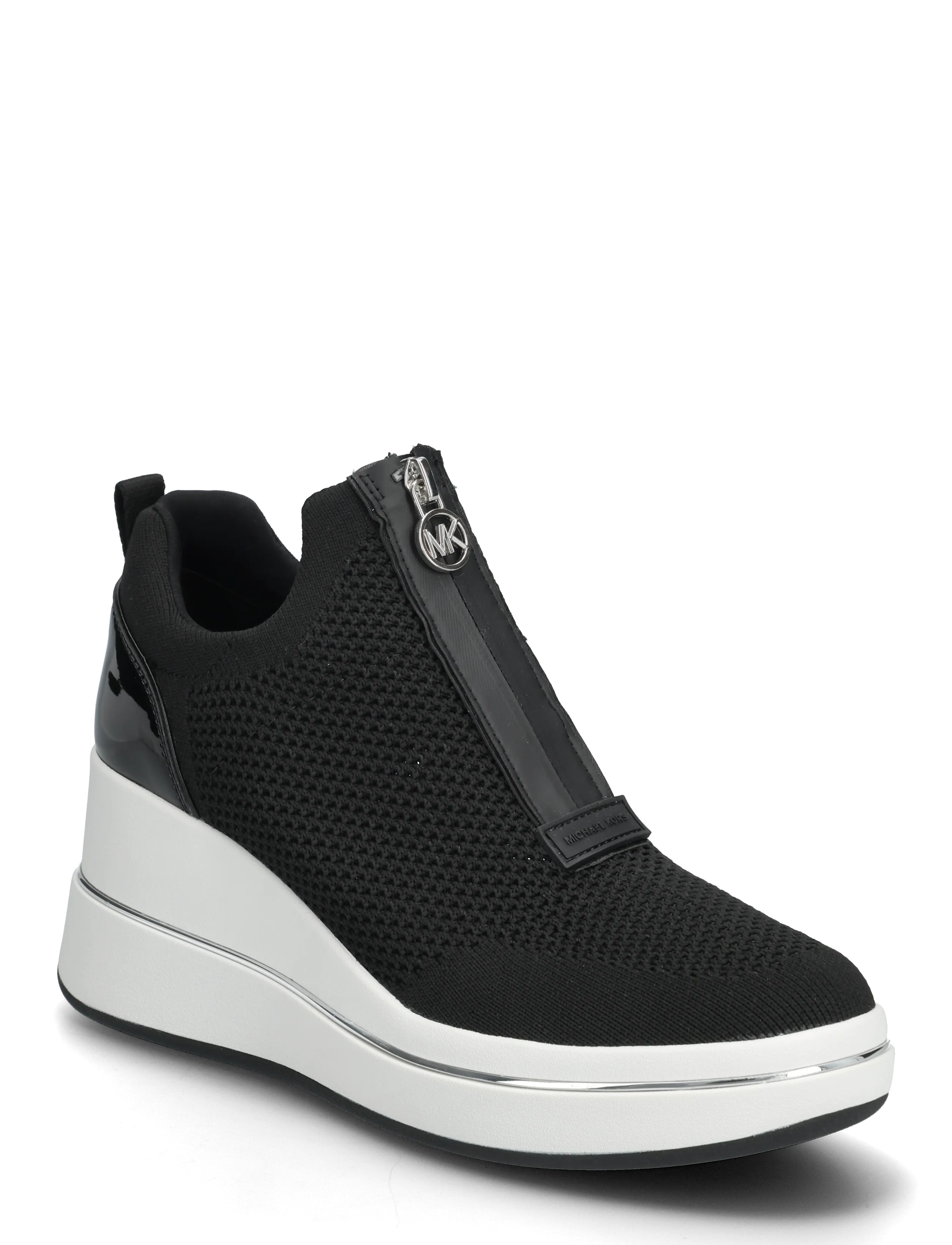 Michael Kors Emmy Wedge Zip Slip On, 39, Black, Sneakers > Chunky Sneakers, Dame