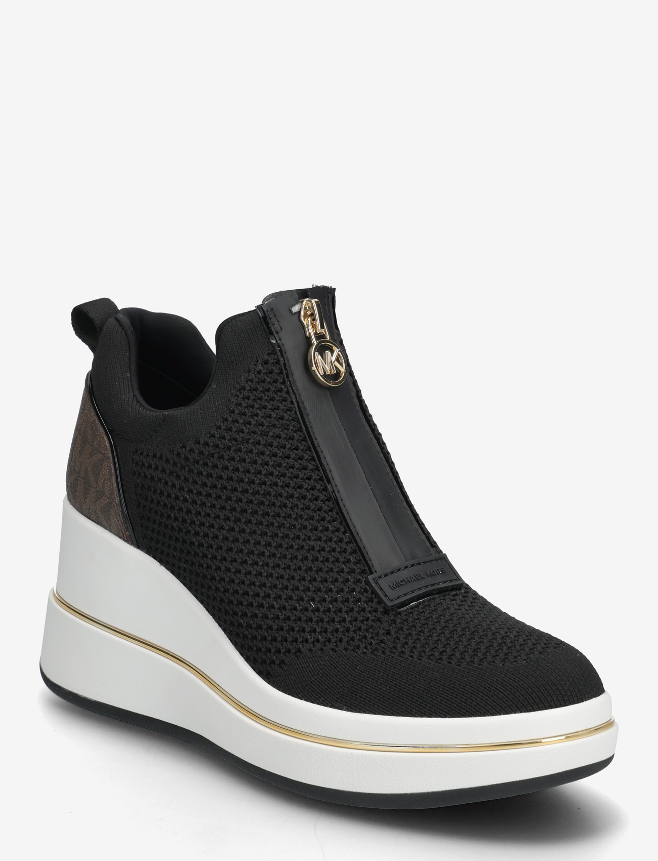 Michael Kors - EMMY WEDGE ZIP SLIP ON - slip-on sneakers - brown multi - 0