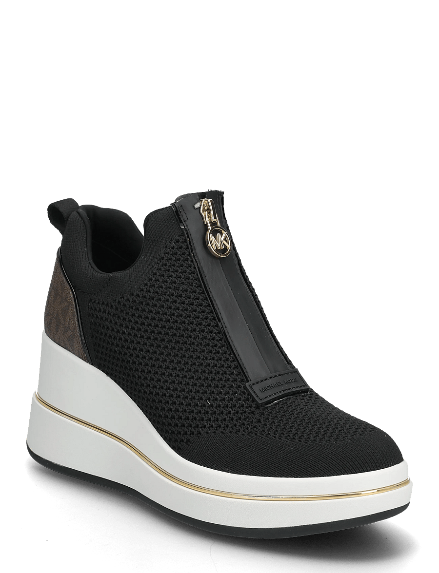 Michael Kors - EMMY WEDGE ZIP SLIP ON - slip on -tennarit - brown multi - 0