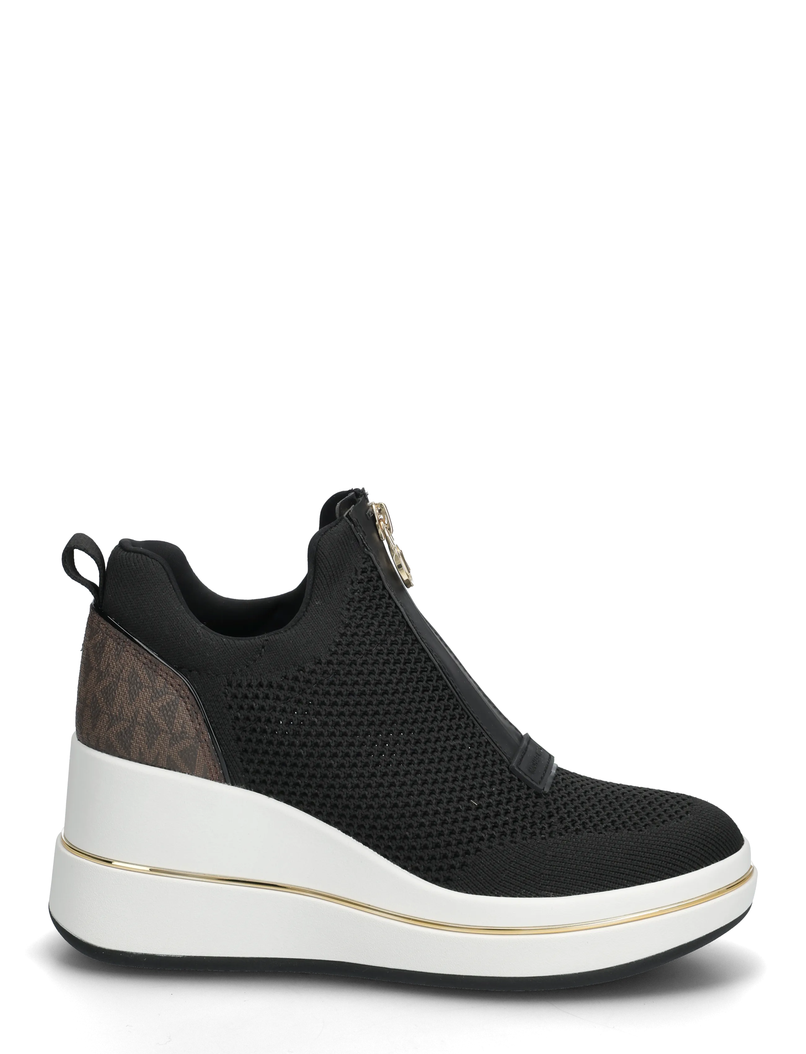 Michael Kors - EMMY WEDGE ZIP SLIP ON - slip on -tennarit - brown multi - 1
