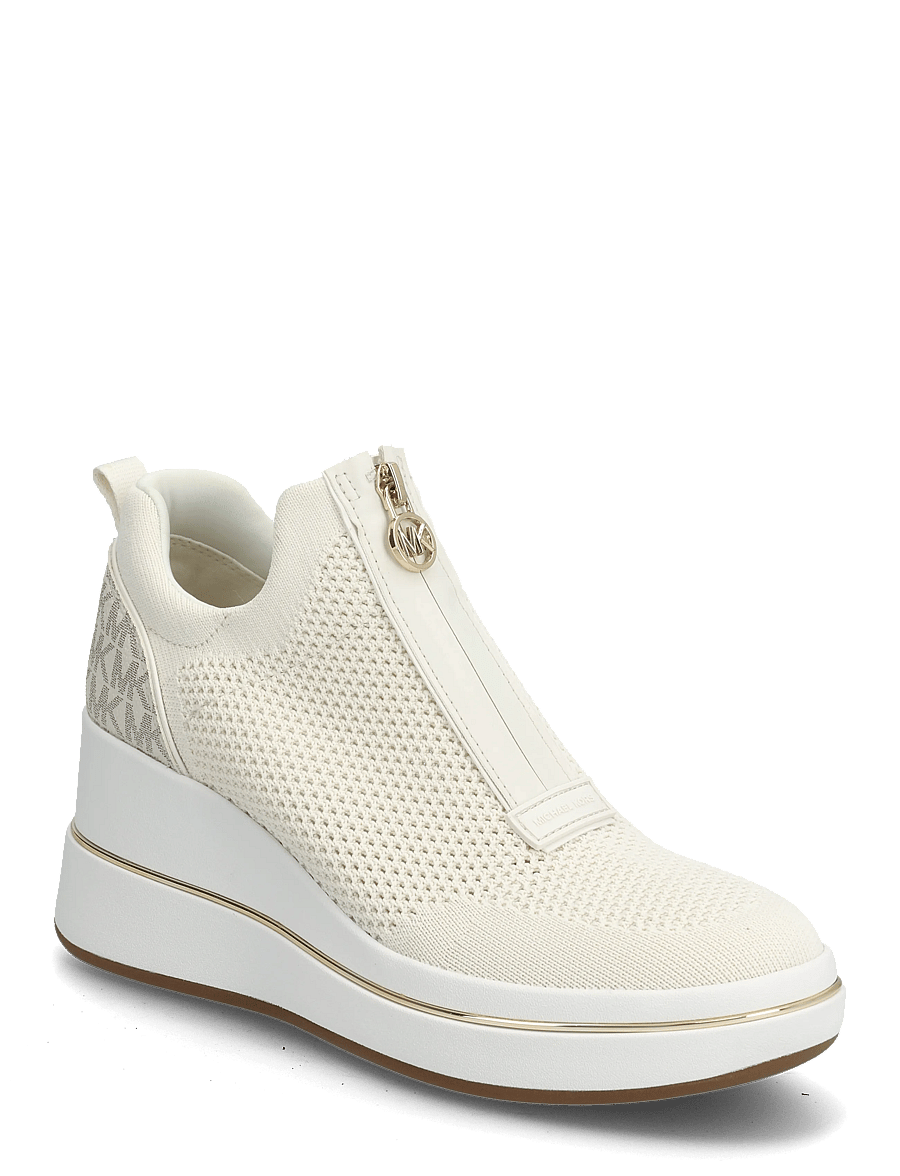 Michael Kors - EMMY WEDGE ZIP SLIP ON - slip-on sneaker - vanilla mlti - 0