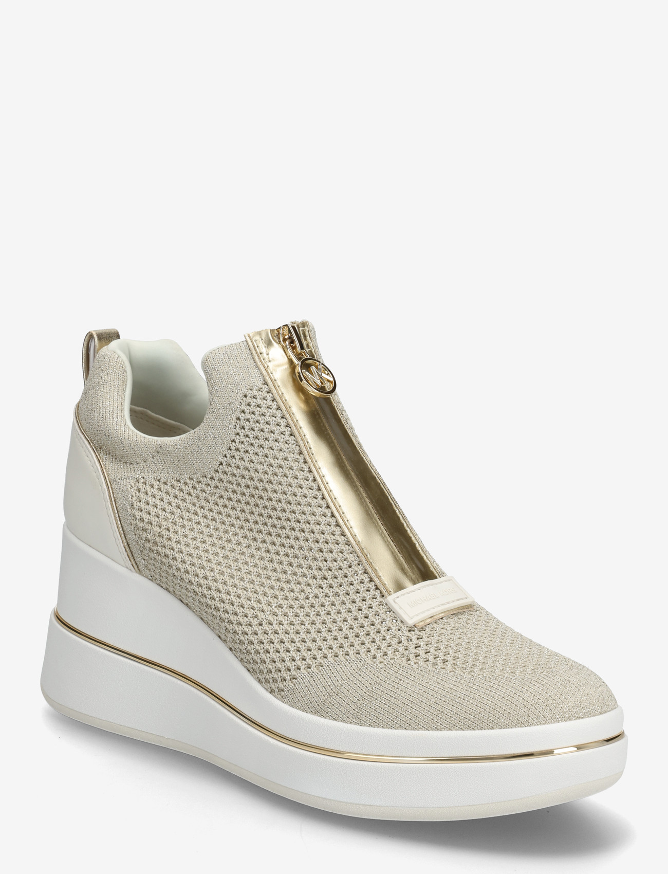 Michael Kors - EMMY WEDGE ZIP SLIP ON - slip-on sneakers - pale gold - 0