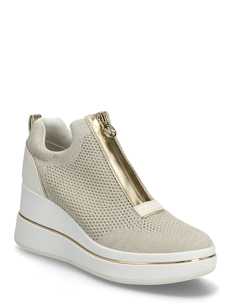 Michael Kors - EMMY WEDGE ZIP SLIP ON - slip-on sneakers - pale gold - 0