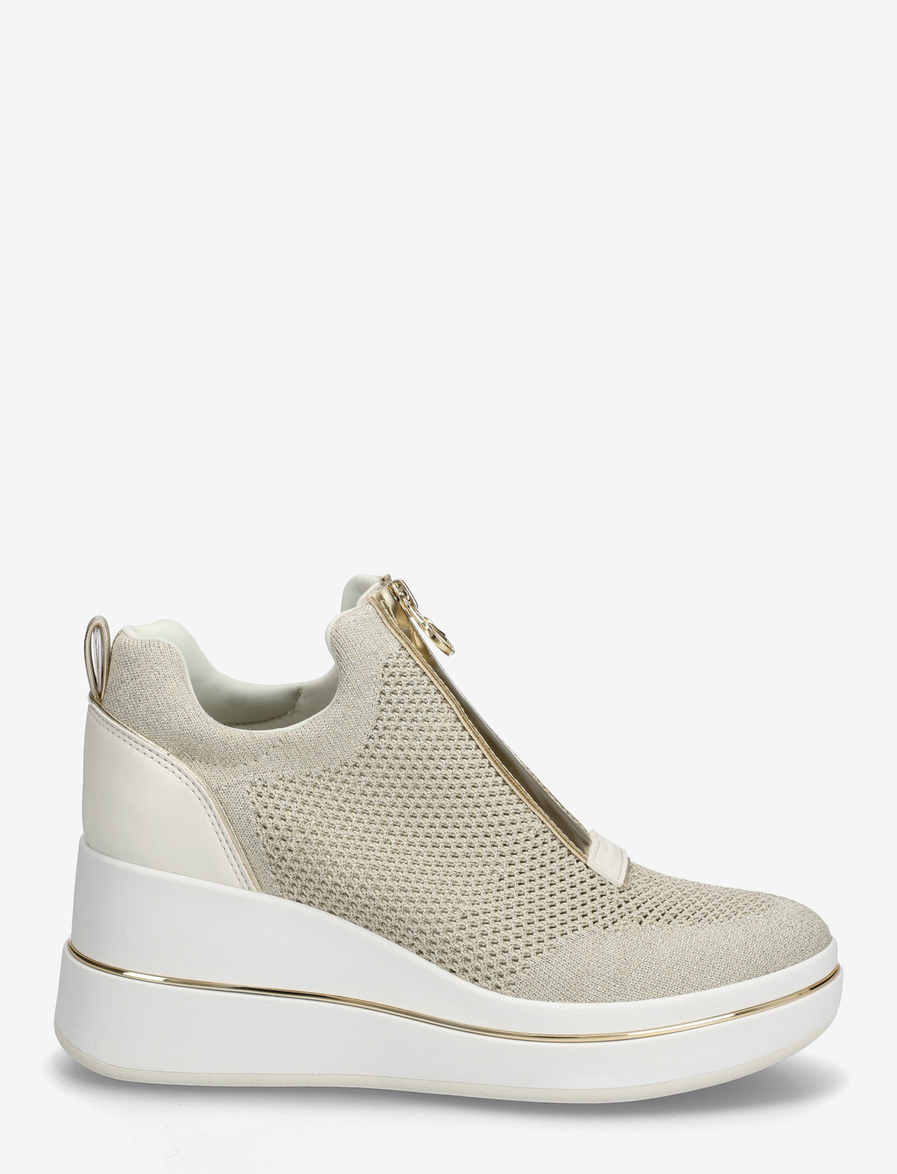 Michael Kors - EMMY WEDGE ZIP SLIP ON - slip-on sneakers - pale gold - 1