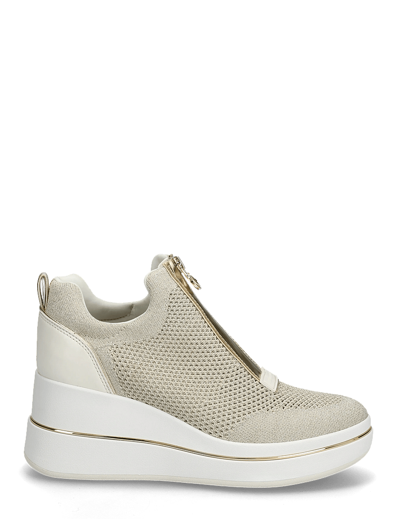 Michael Kors - EMMY WEDGE ZIP SLIP ON - slip-on sneakers - pale gold - 1