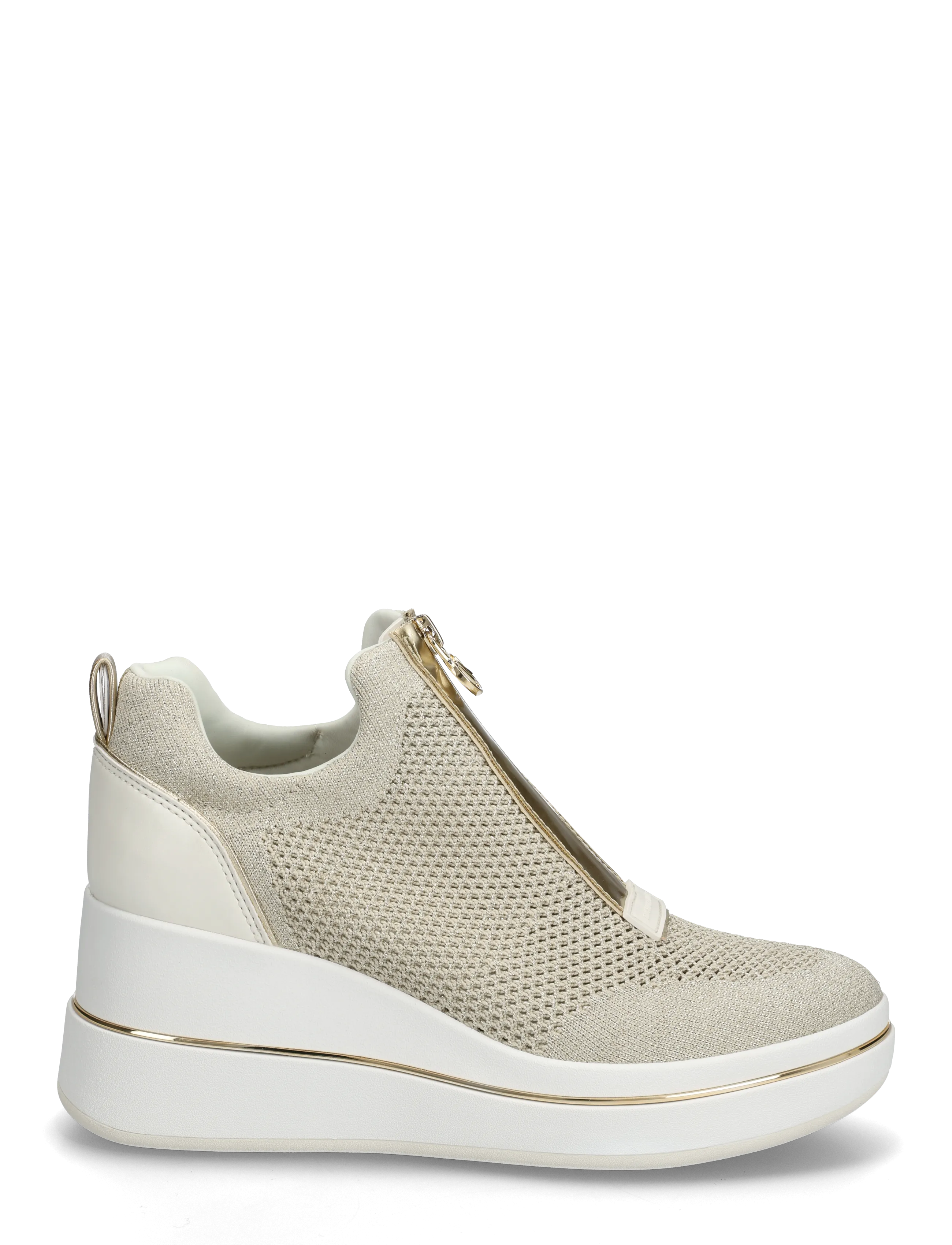 Michael Kors - EMMY WEDGE ZIP SLIP ON - slip-on sneakers - pale gold - 1