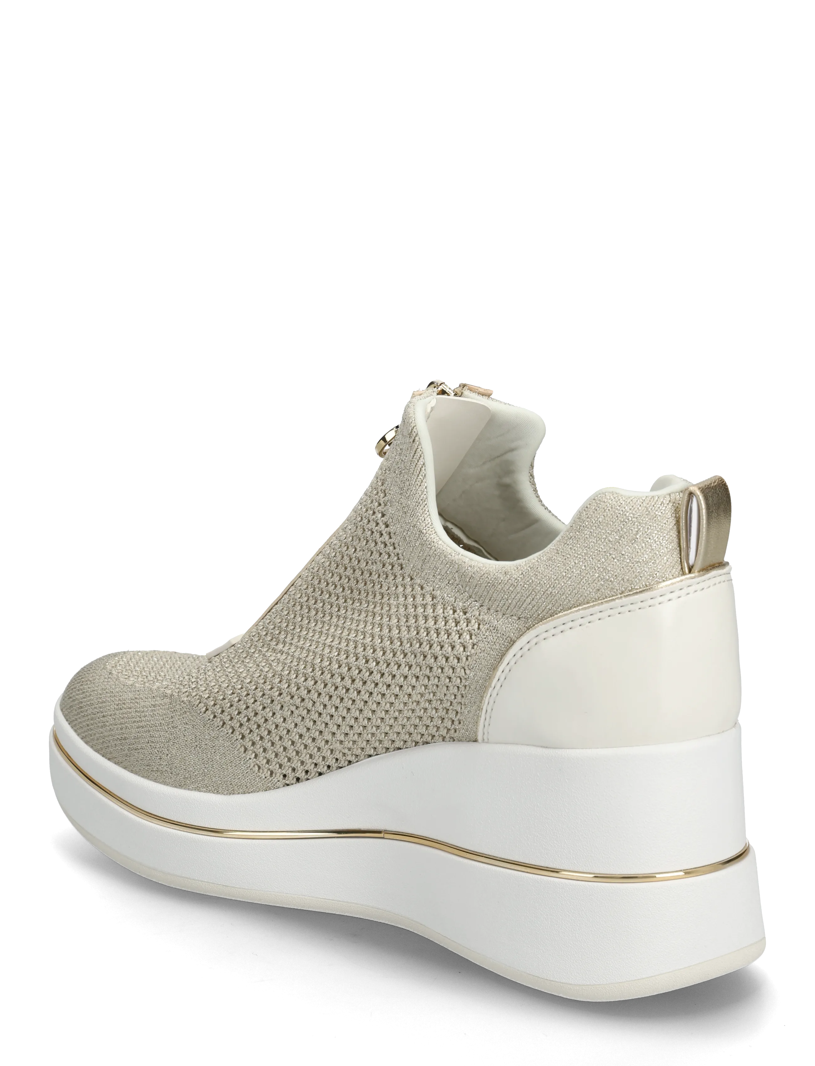 Michael Kors - EMMY WEDGE ZIP SLIP ON - slip-on sneakers - pale gold - 2