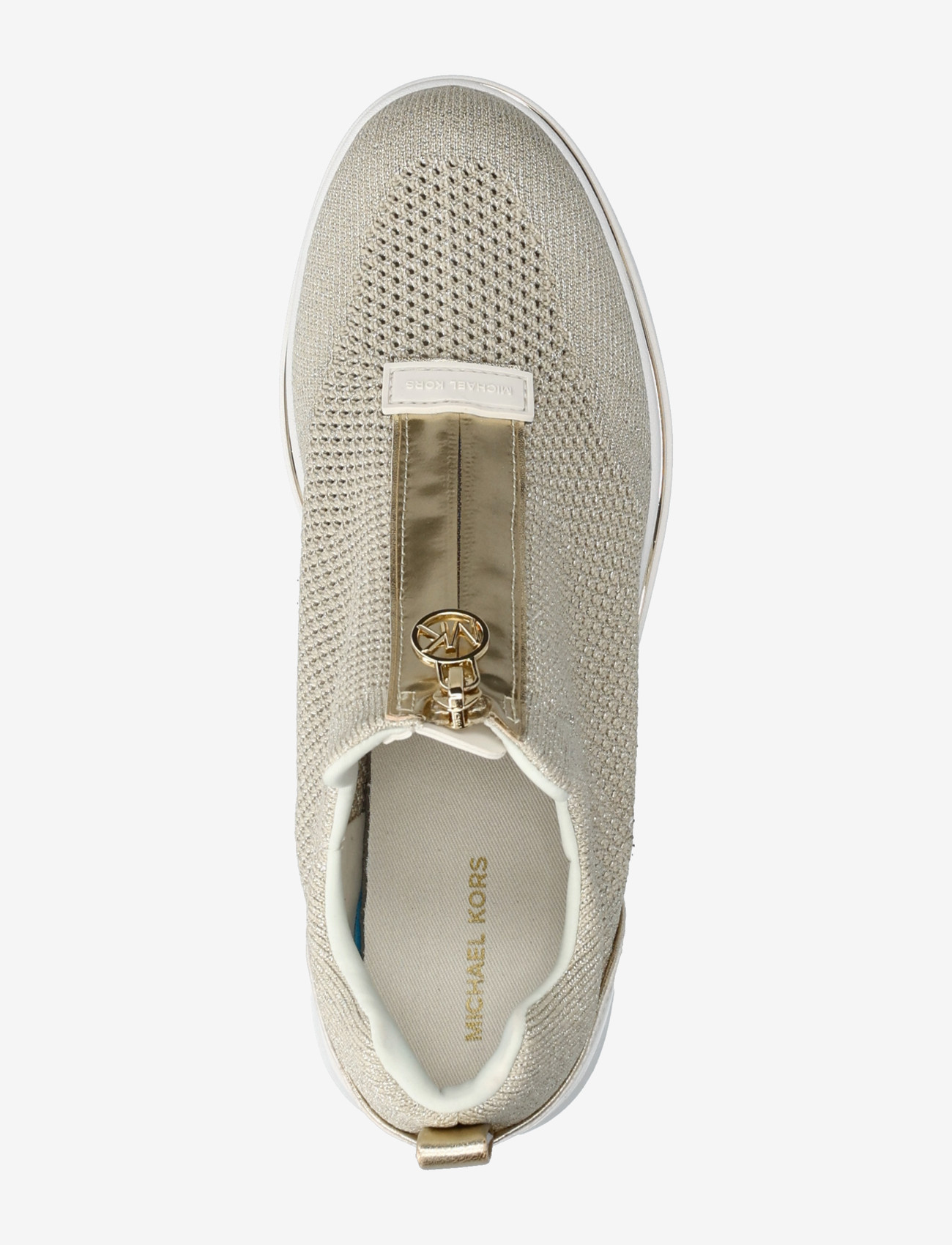 Michael Kors - EMMY WEDGE ZIP SLIP ON - slip-on sneakers - pale gold - 3