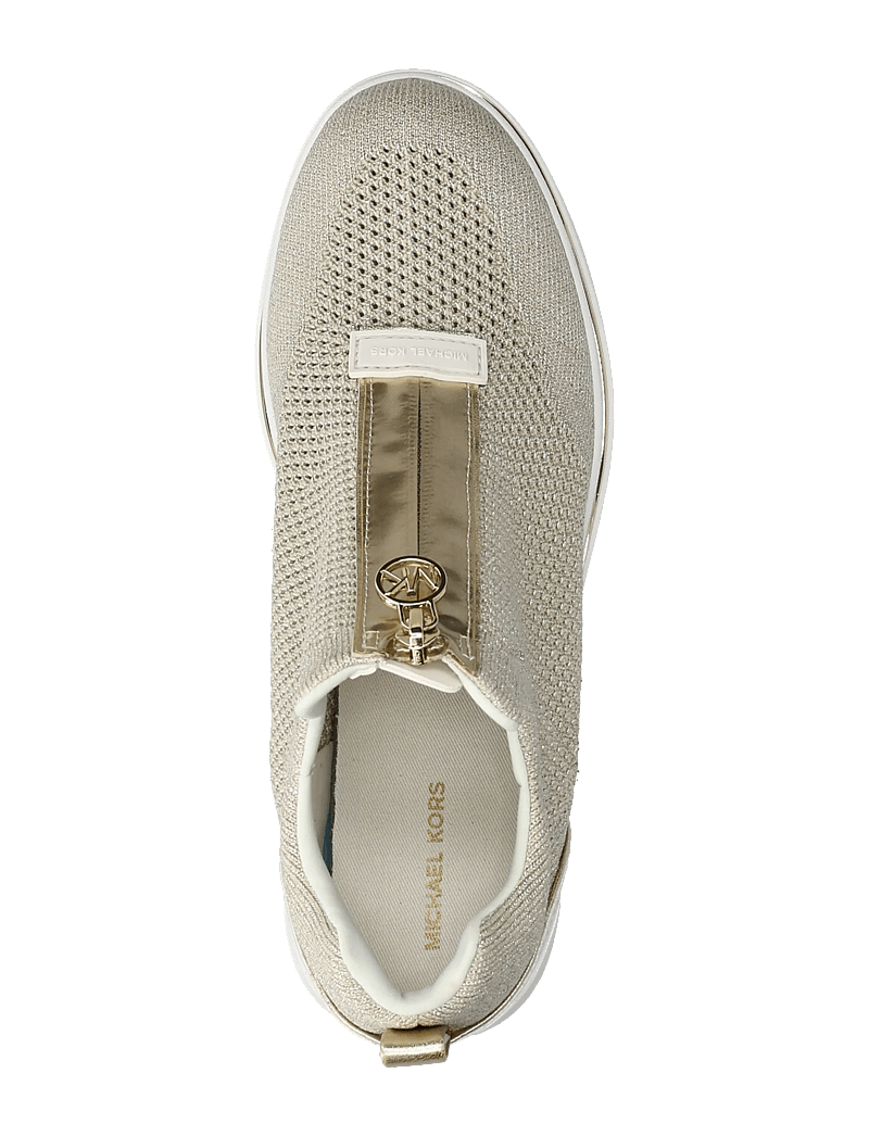 Michael Kors - EMMY WEDGE ZIP SLIP ON - slip-on sneakers - pale gold - 3