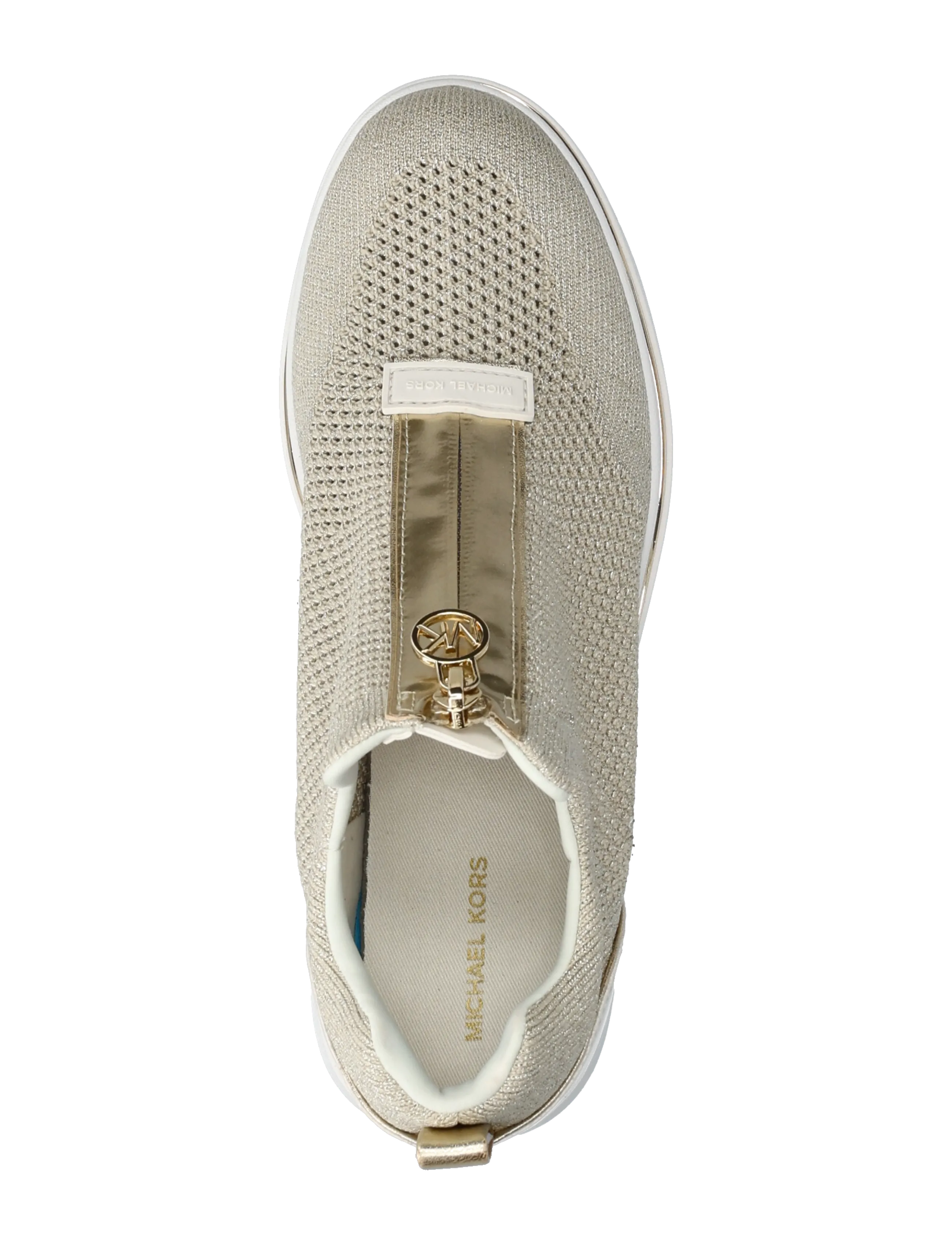 Michael Kors - EMMY WEDGE ZIP SLIP ON - slip-on sneakers - pale gold - 3