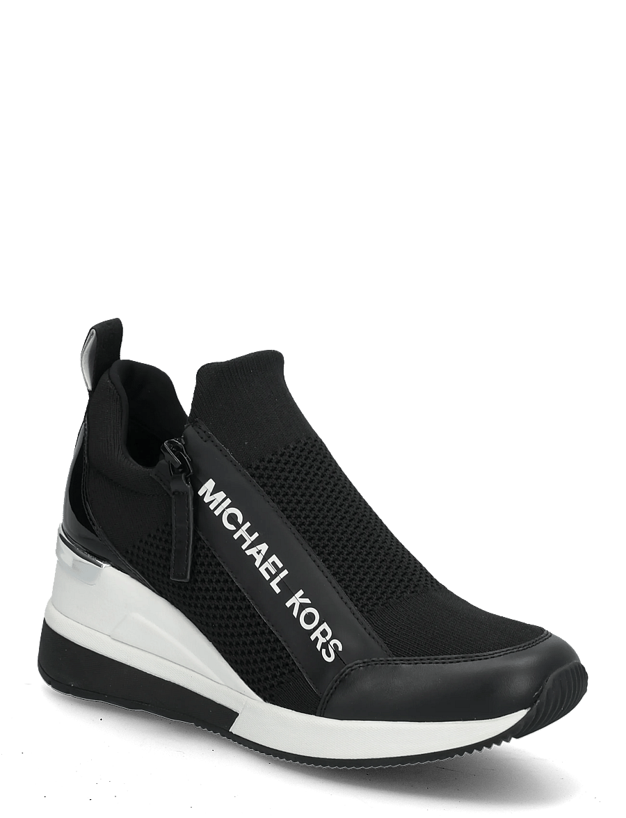 Michael Kors - WILLIS WEDGE TRAINER - sneakers med kilklack - black - 0