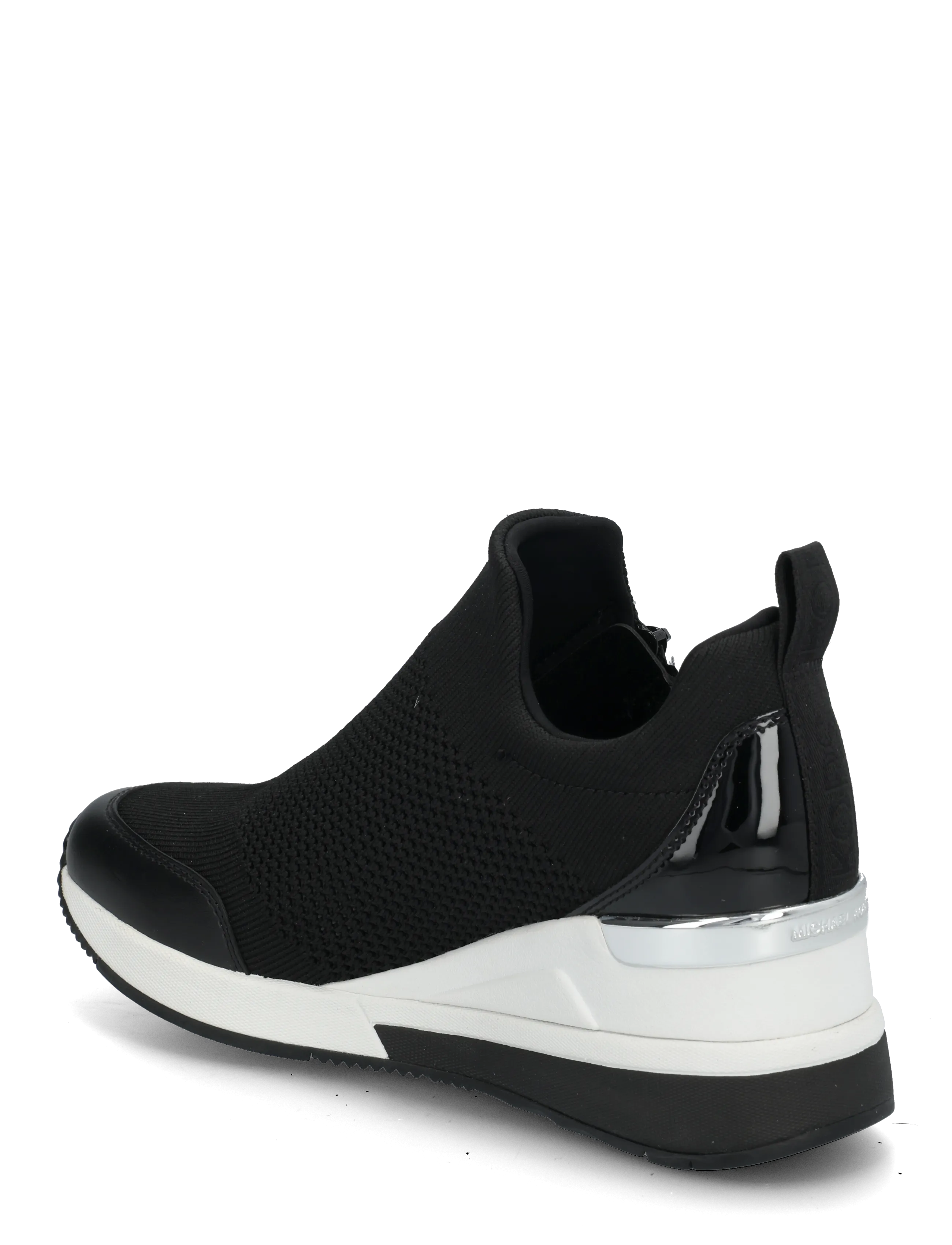 Michael Kors - WILLIS WEDGE TRAINER - sneakers med kilklack - black - 1