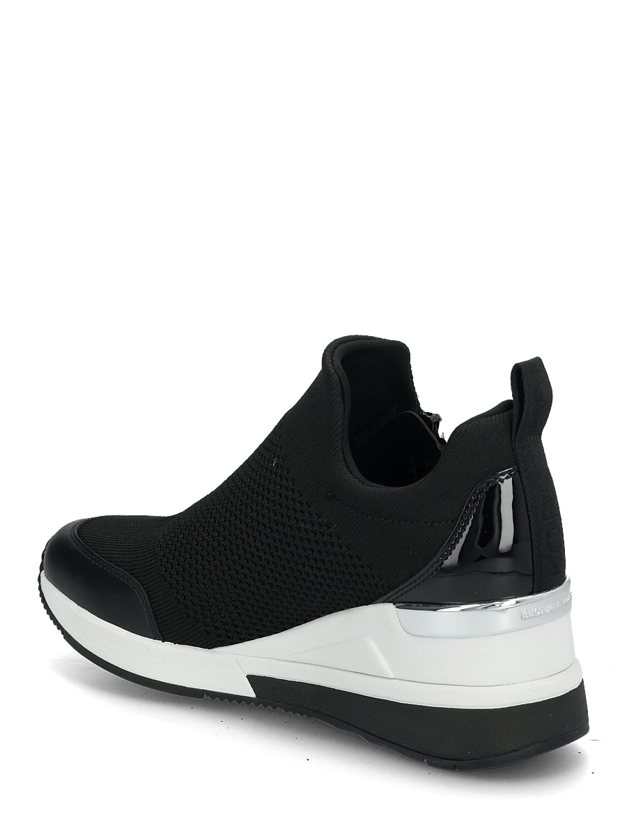 Michael Kors - WILLIS WEDGE TRAINER - sneakers med kilklack - black - 1