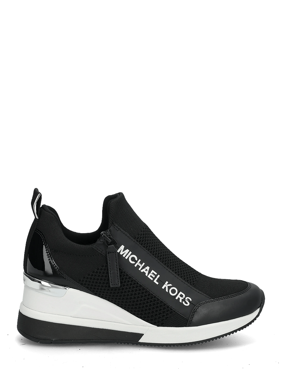 Michael Kors - WILLIS WEDGE TRAINER - sneakers med kilklack - black - 2