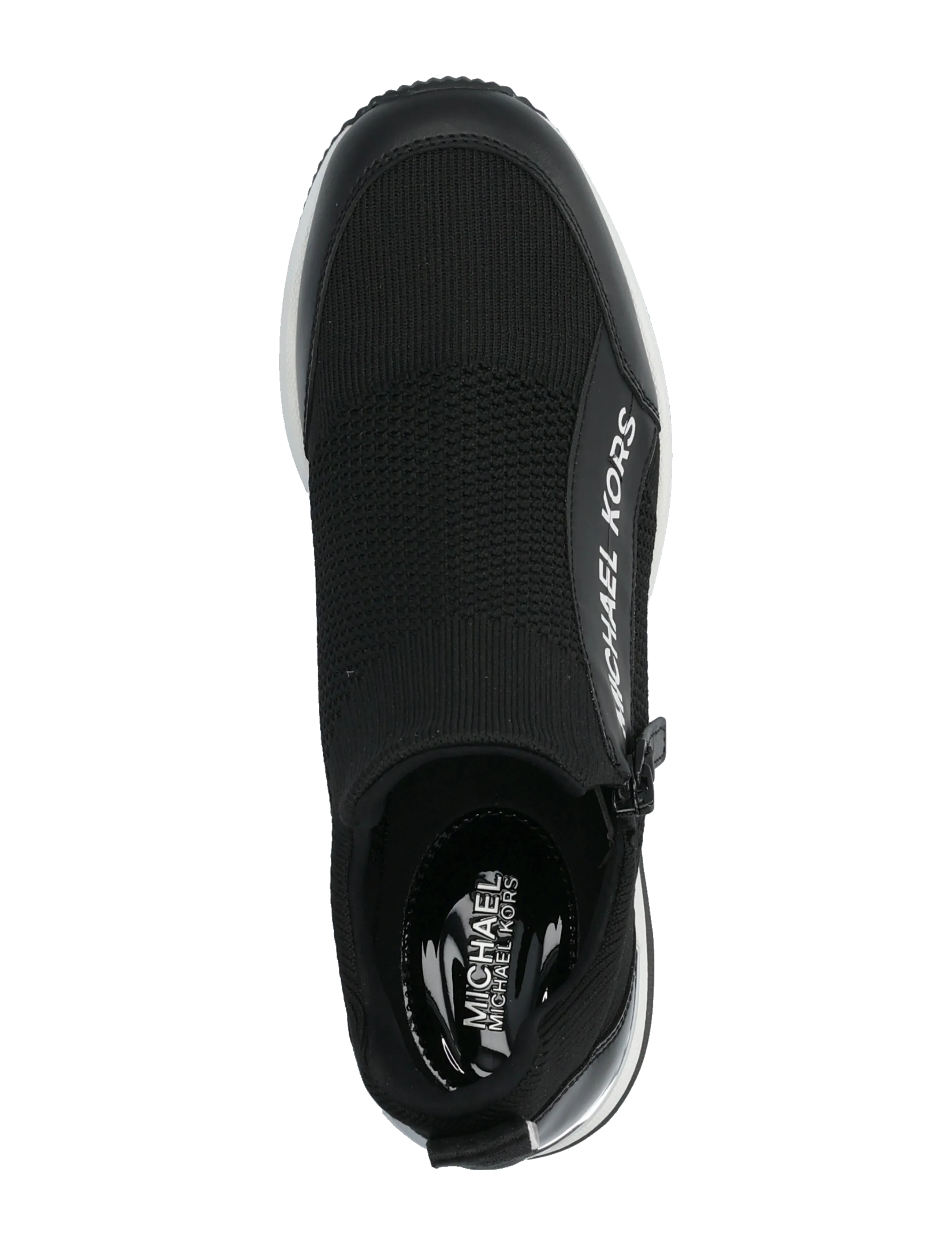 Michael Kors - WILLIS WEDGE TRAINER - sneakers med kilklack - black - 3
