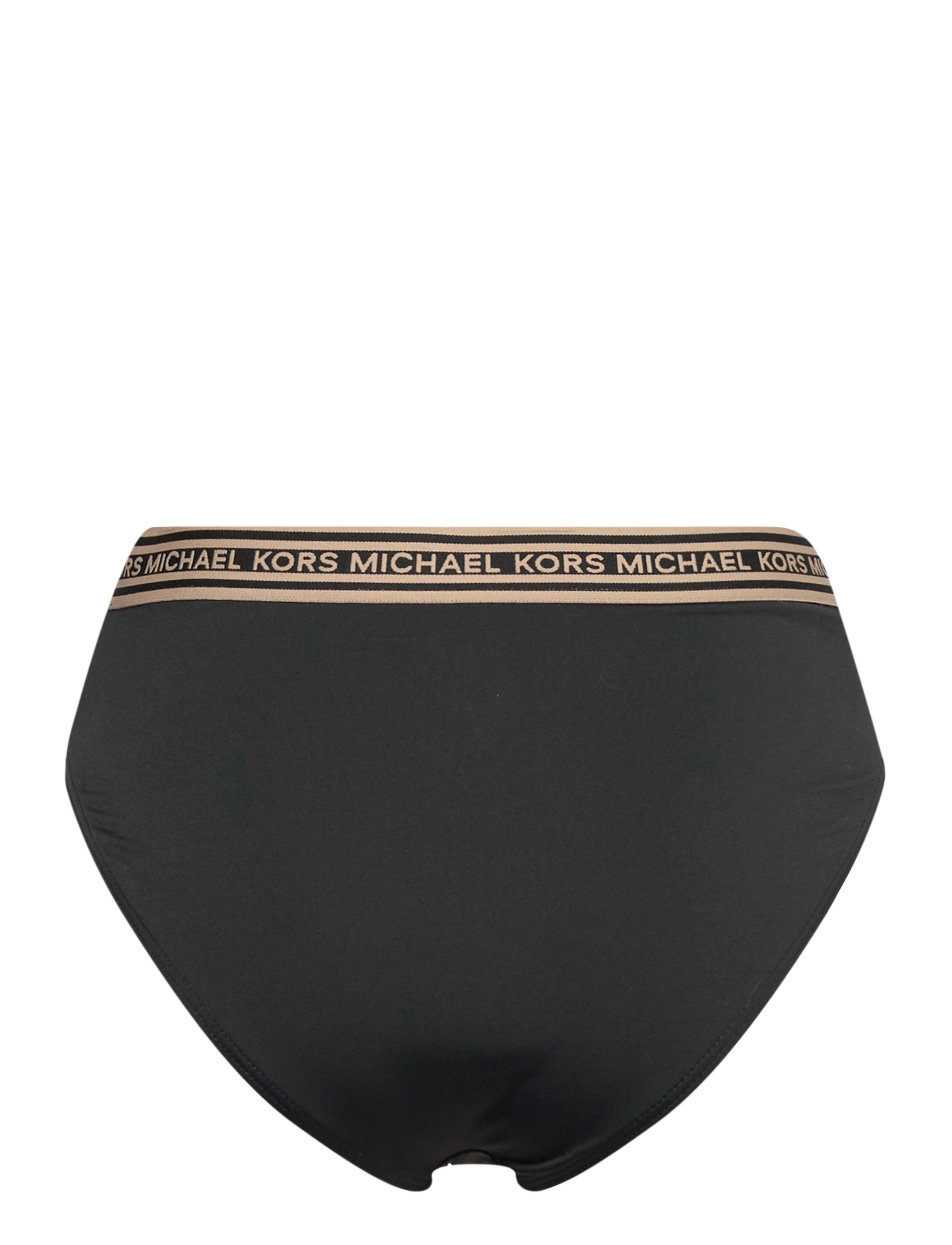 Michael Kors Swimwear - Logo Elastic High Waist Bottom - black - 1