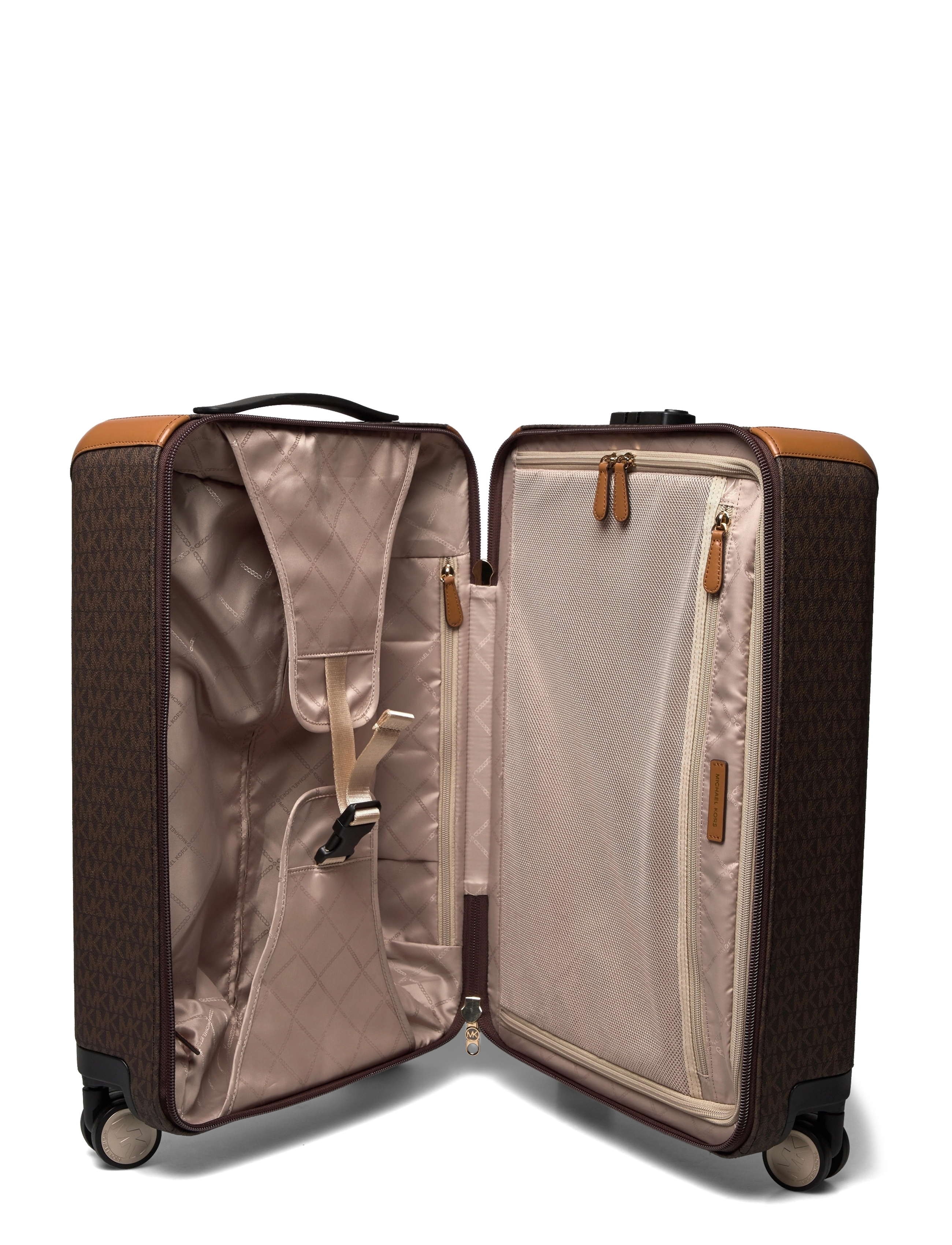 Michael Kors - SM HARDCASE TROLLEY - brn/acorn - 5