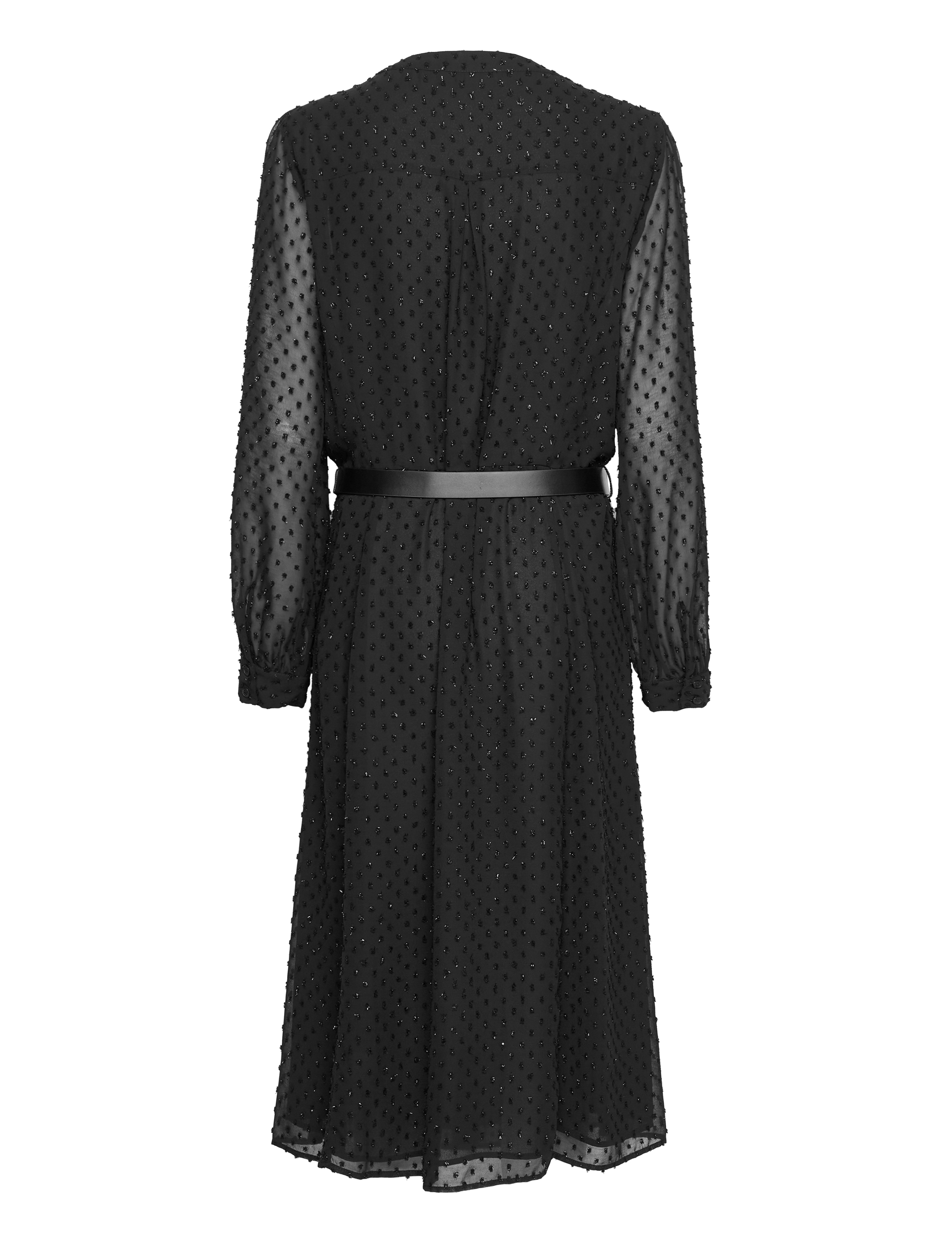 Michael Kors - SHINY SWSS DOT MIDI DRS - black - 1