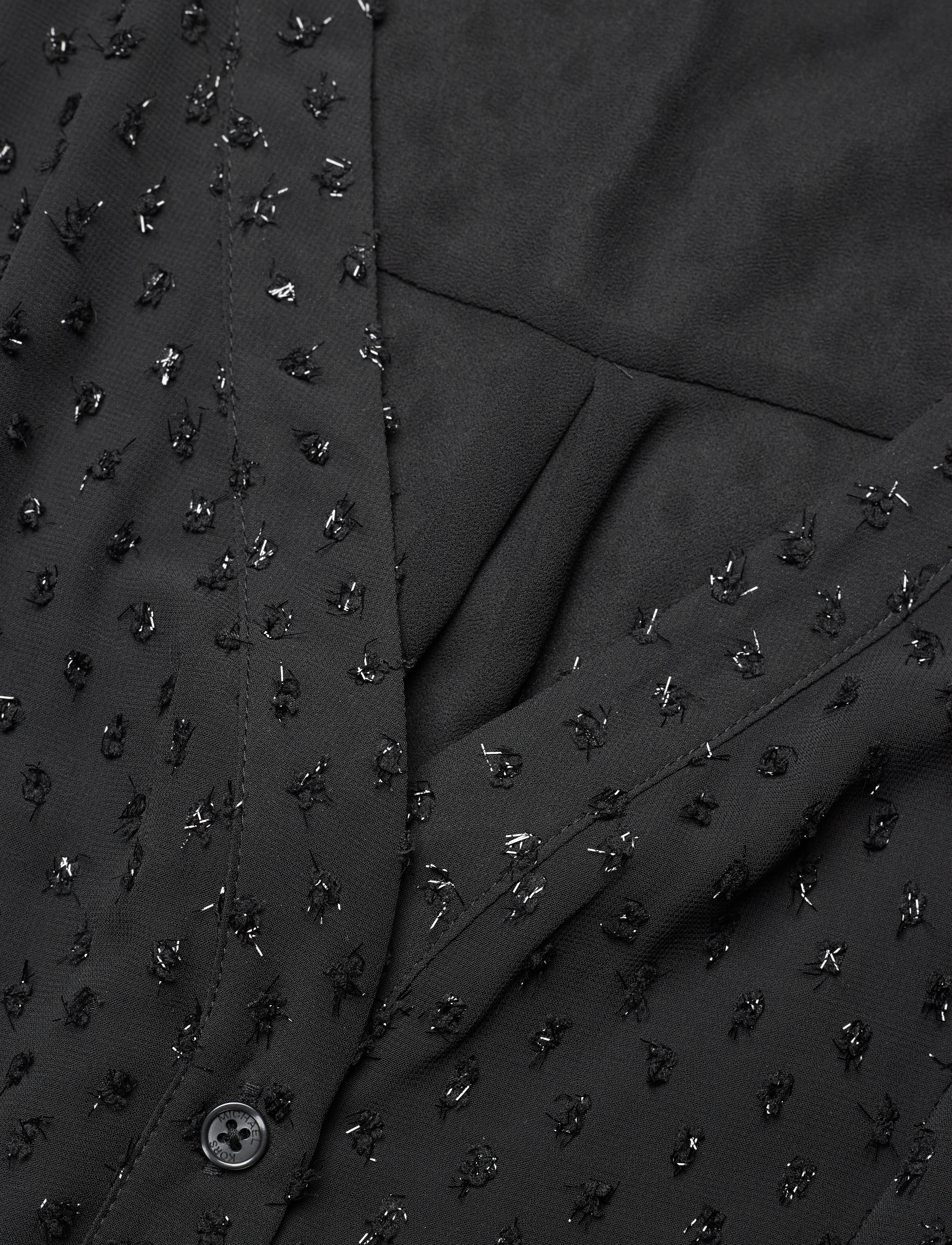 Michael Kors - SHINY SWSS DOT MIDI DRS - black - 2