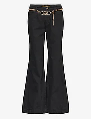 Michael Kors - FLARE CHAIN BELT DNM JEAN - džinsa bikses ar zvanveida starām - black - 0
