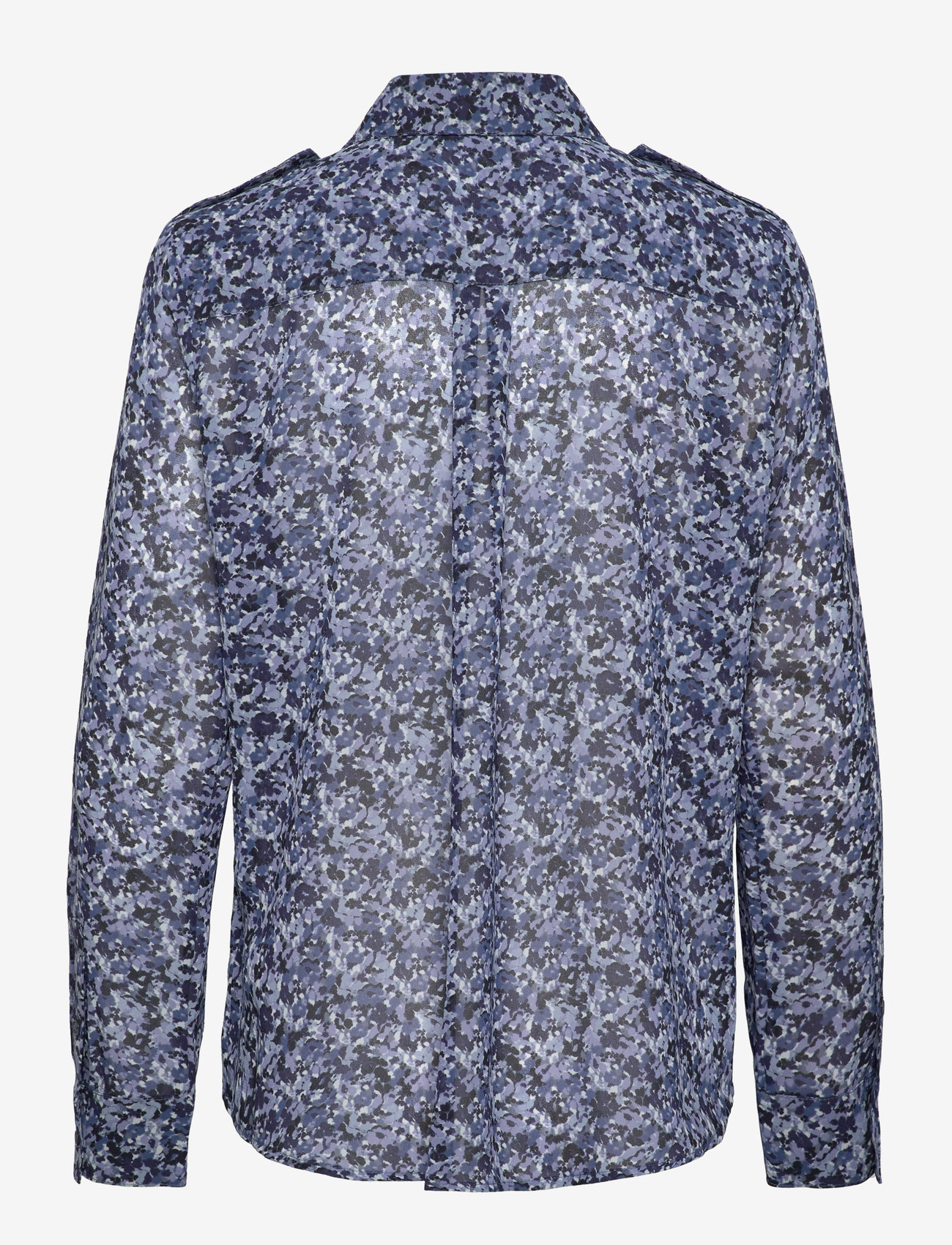 Michael Kors - BTN DOWN BLOUSE - long-sleeved blouses - admiral - 1