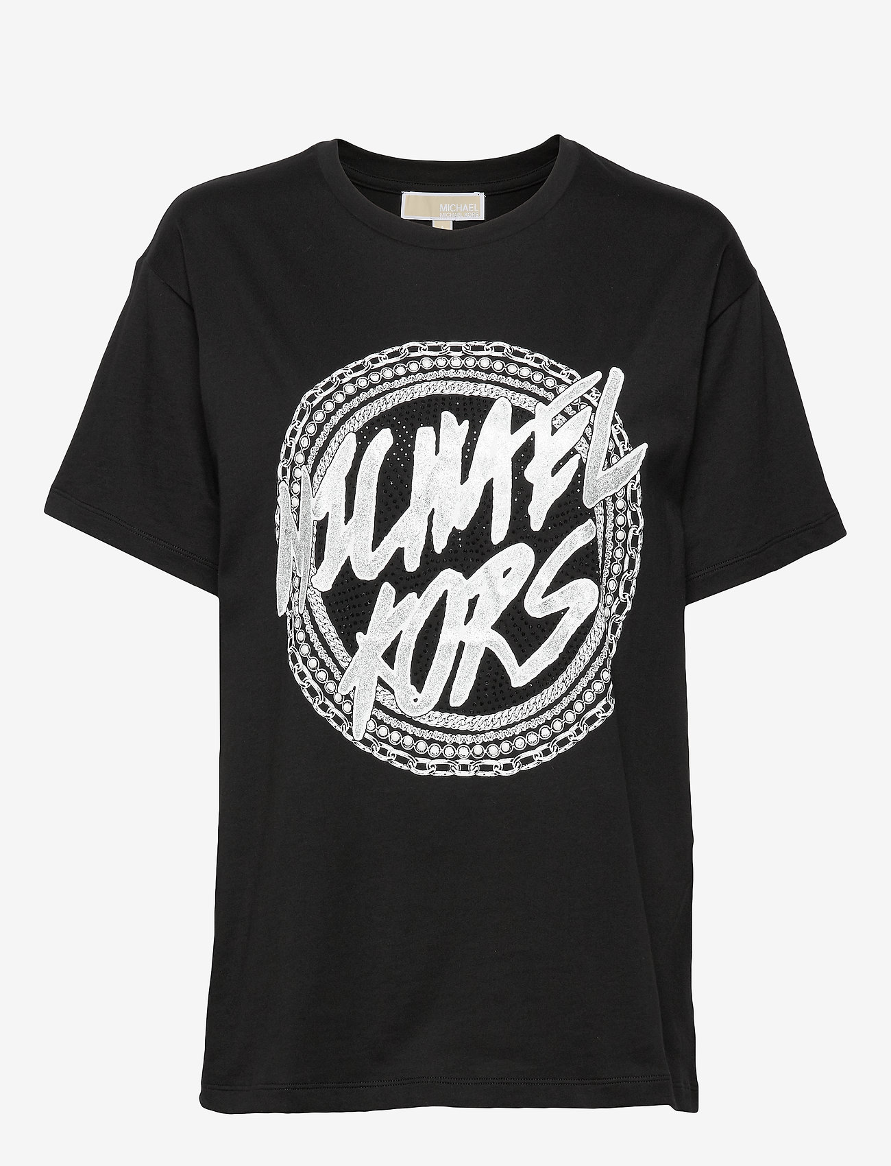 Michael Kors - CHAIN GLTTR LOGO BF T - blk/silver - 0