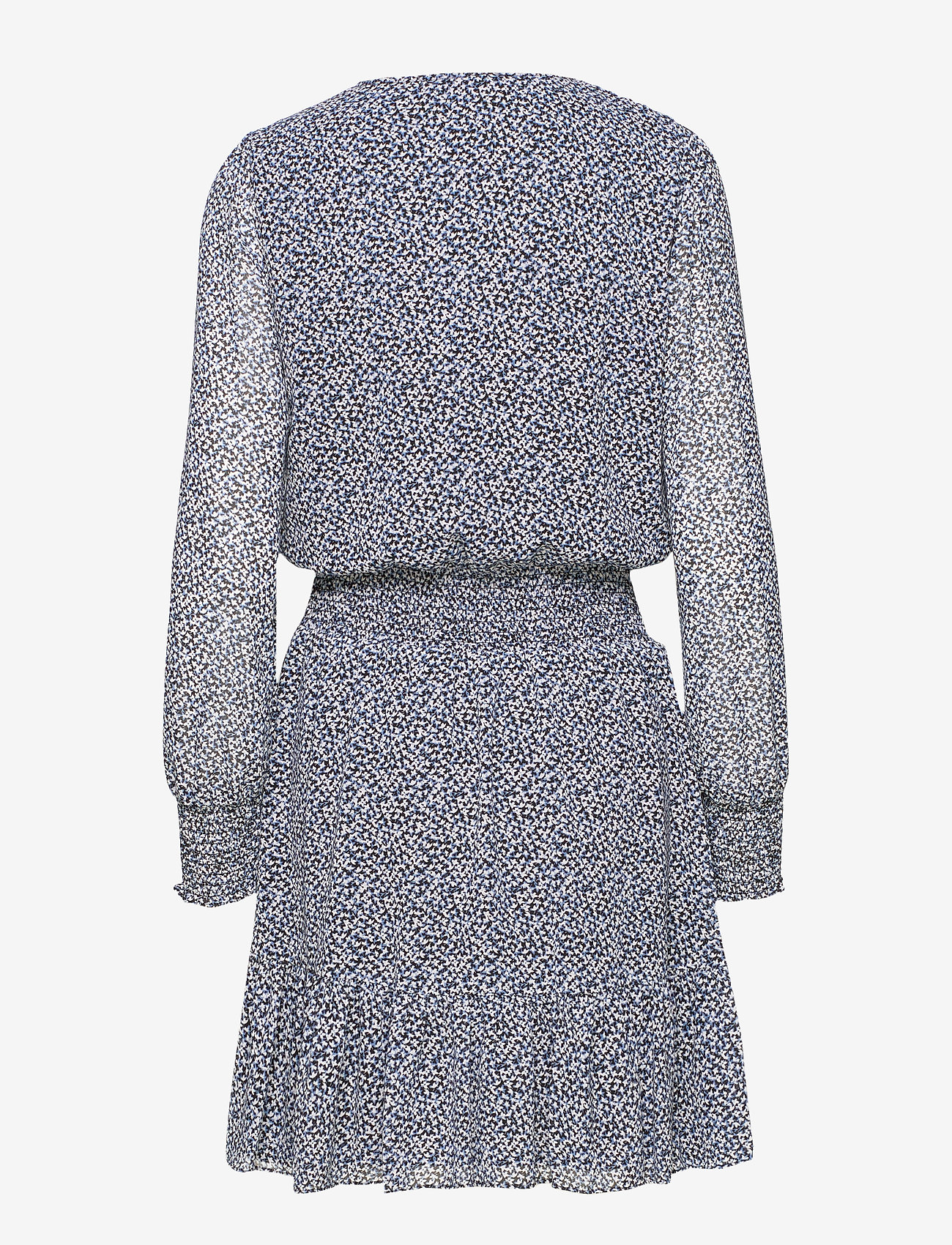 Michael Kors - RUFFLE WRAP DRESS - blk/vntgblue - 1