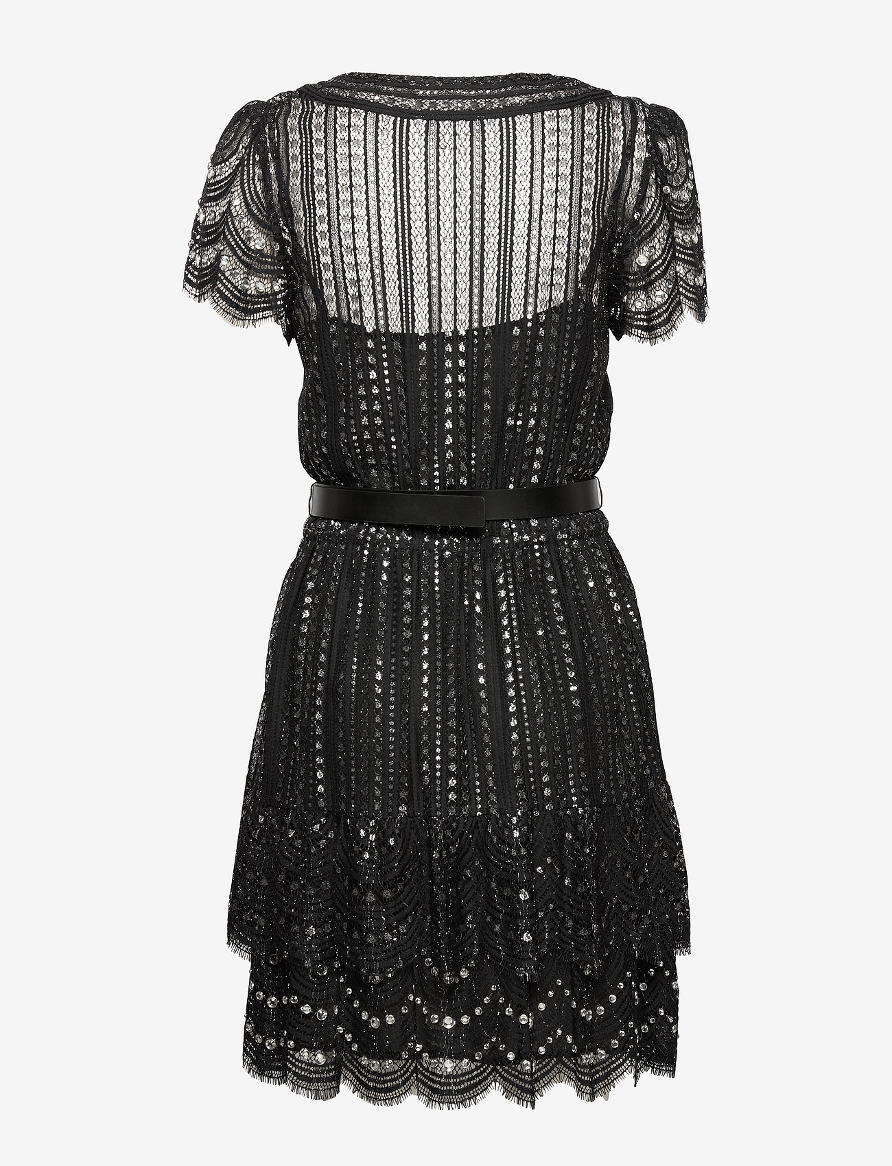 Michael Kors - LUX METAL LACE DRESS - blk/silver - 1