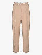 PLEATED ANKLE PANT - BUFF