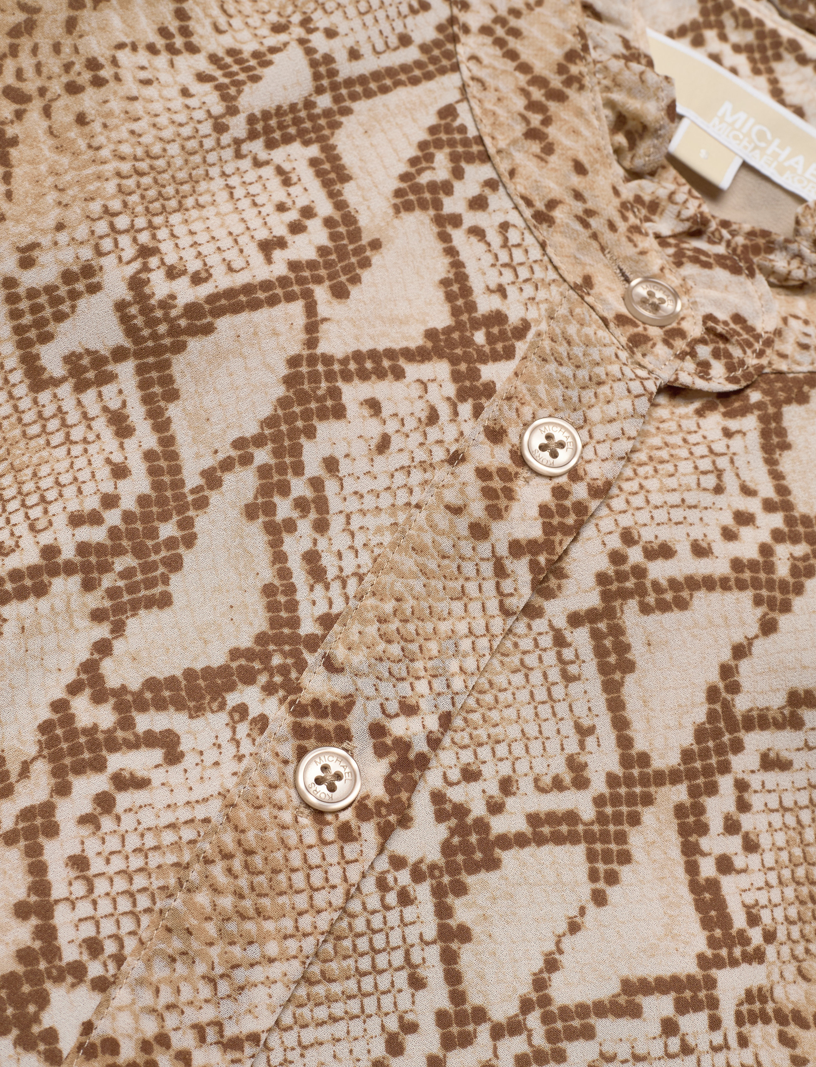 Michael Kors - SAT SNAKE TIER DRS - khaki - 2