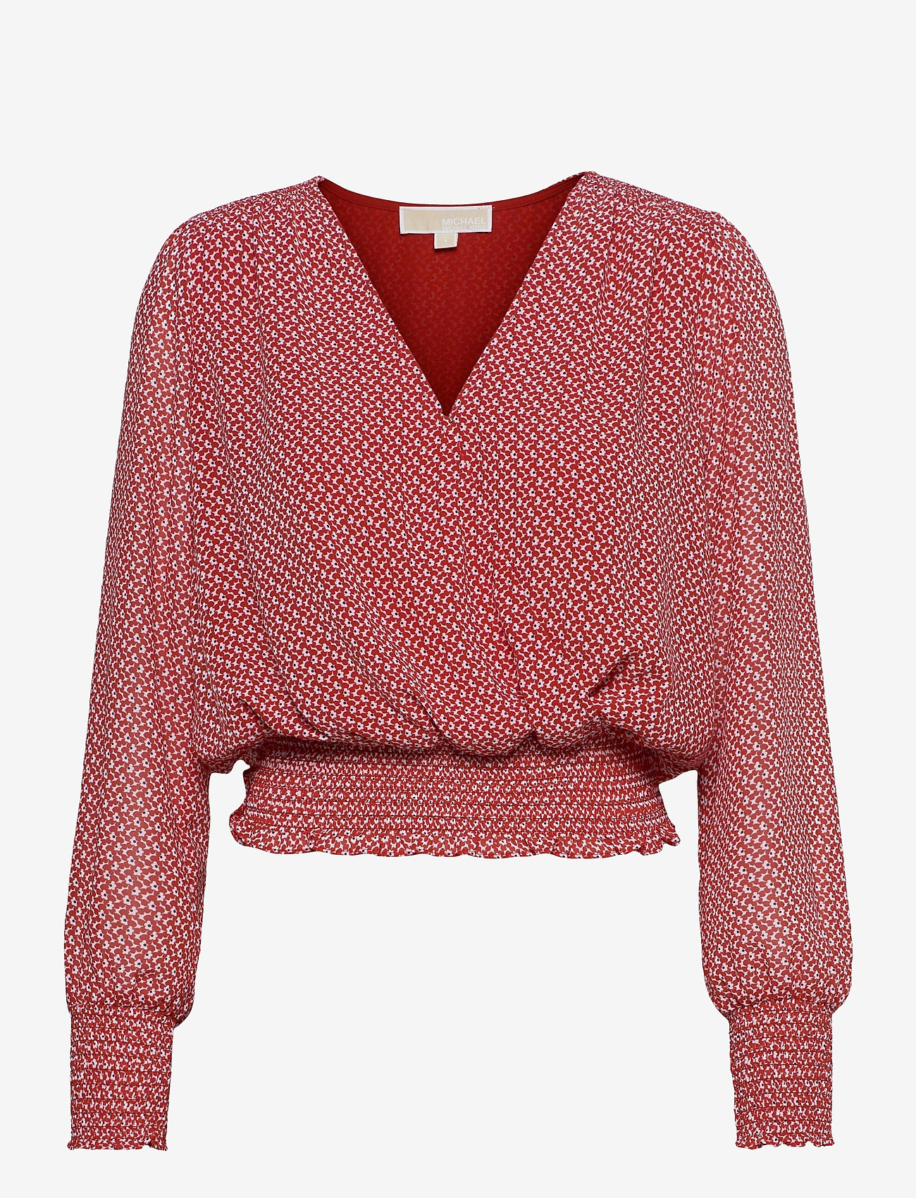 Michael Kors - MINI 60S FLRL SMOCK TOP - crimson - 0