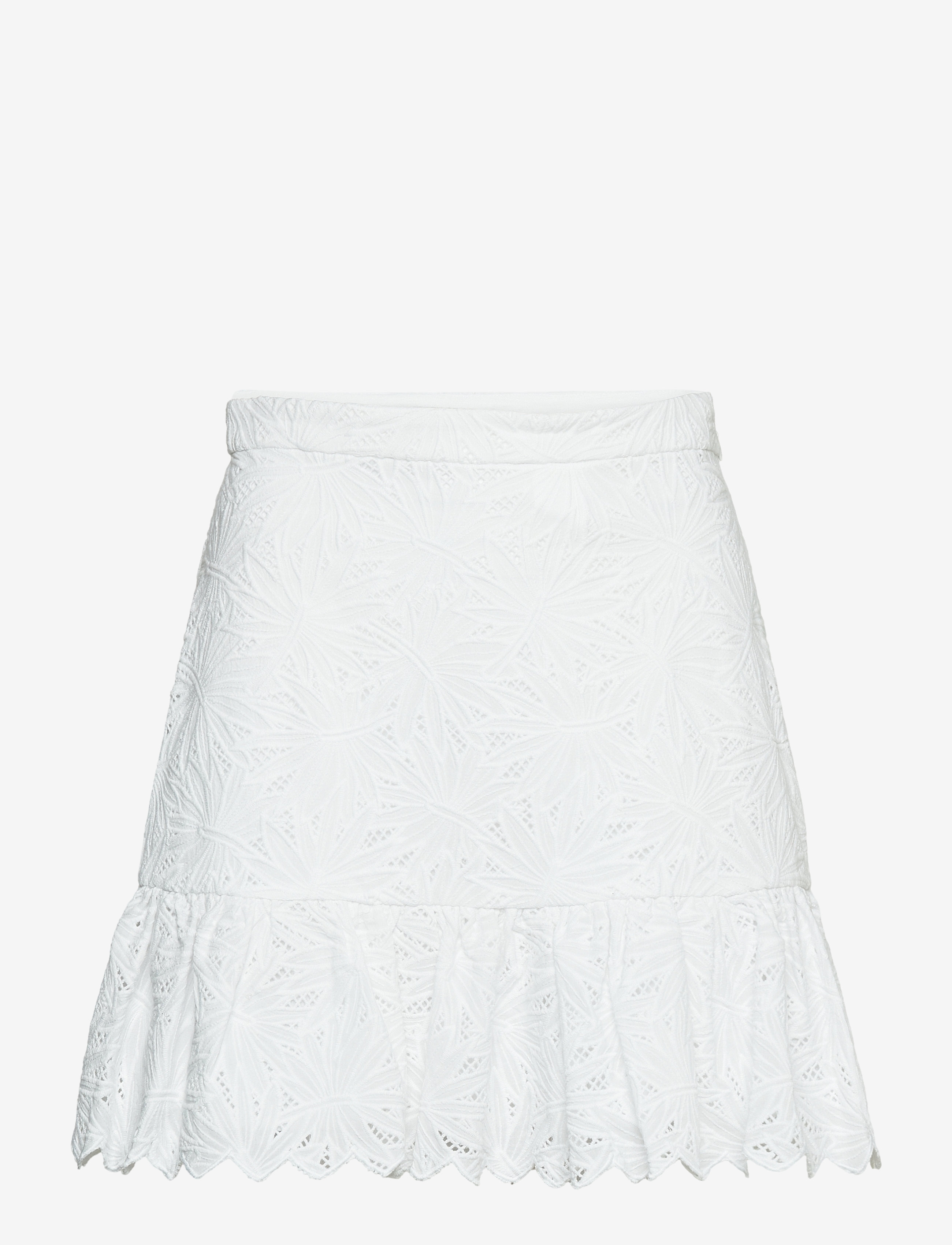 Michael Kors PALM EYLT RFLE MINI SKIRT - Michael Kors - WHITE / white