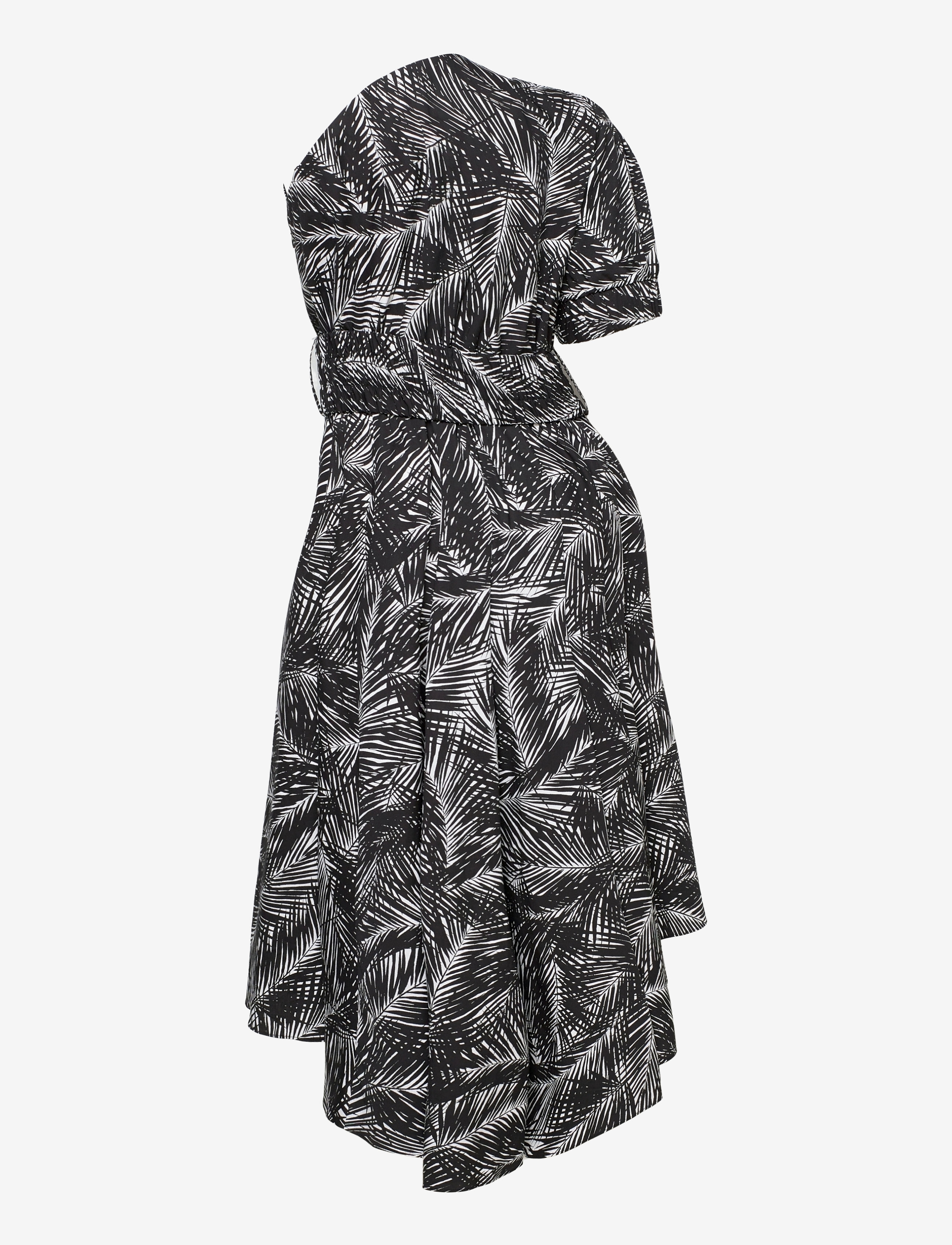 Michael Kors - ONE SHOULDER MIDI DRESS - white/black - 1