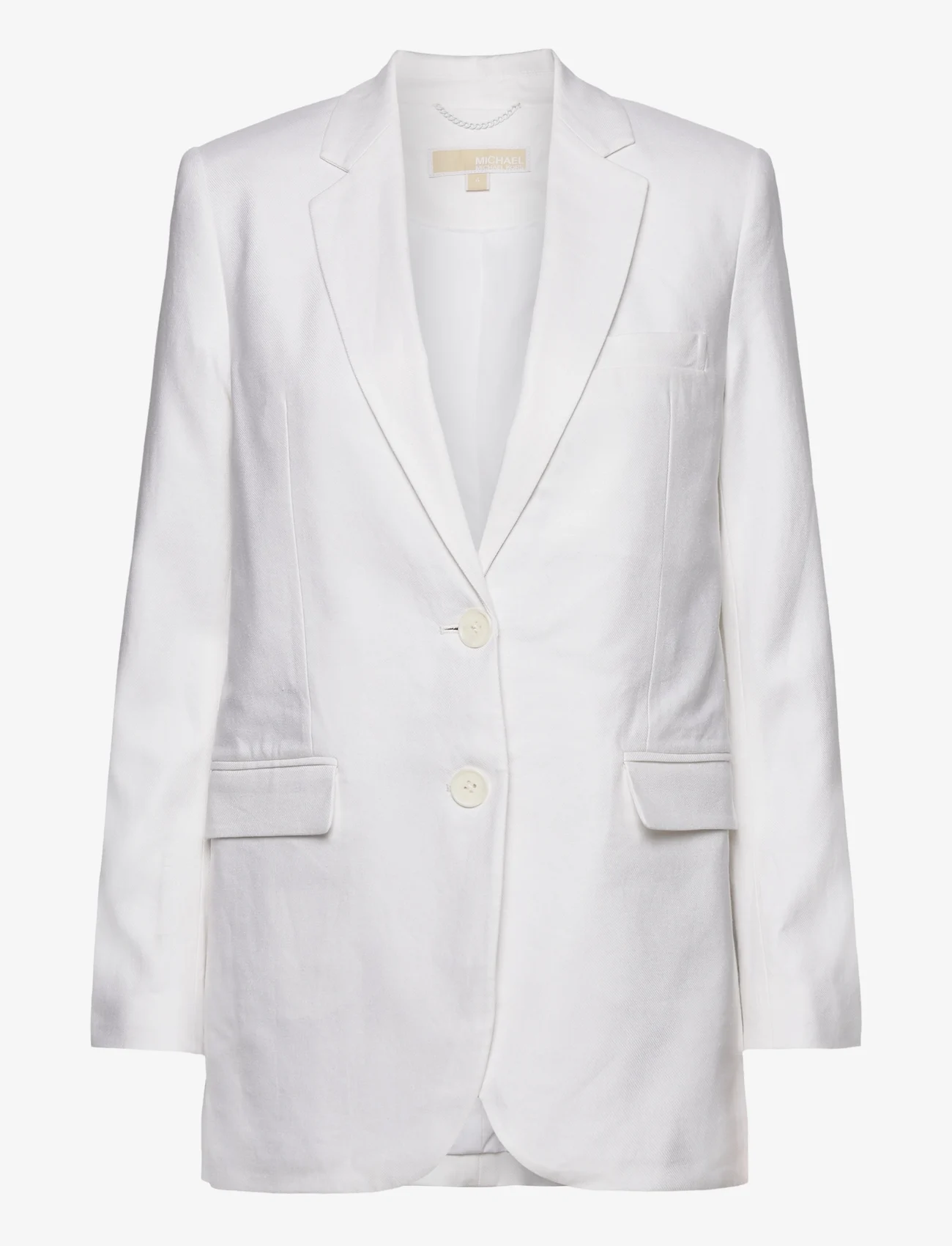 Michael Kors - 2 BTTN MENSY BLAZER - vakarėlių drabužiai išparduotuvių kainomis - white - 0