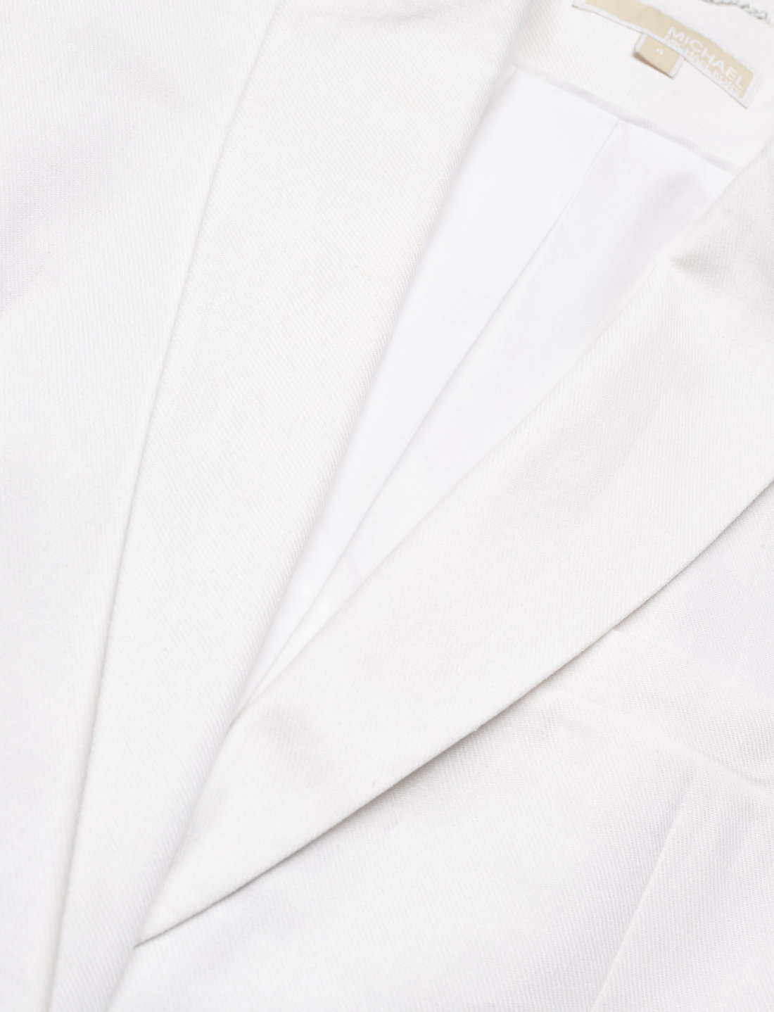 Michael kors white linen top blazer