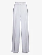 PLEATED WIDE LEG PANT - WHITE