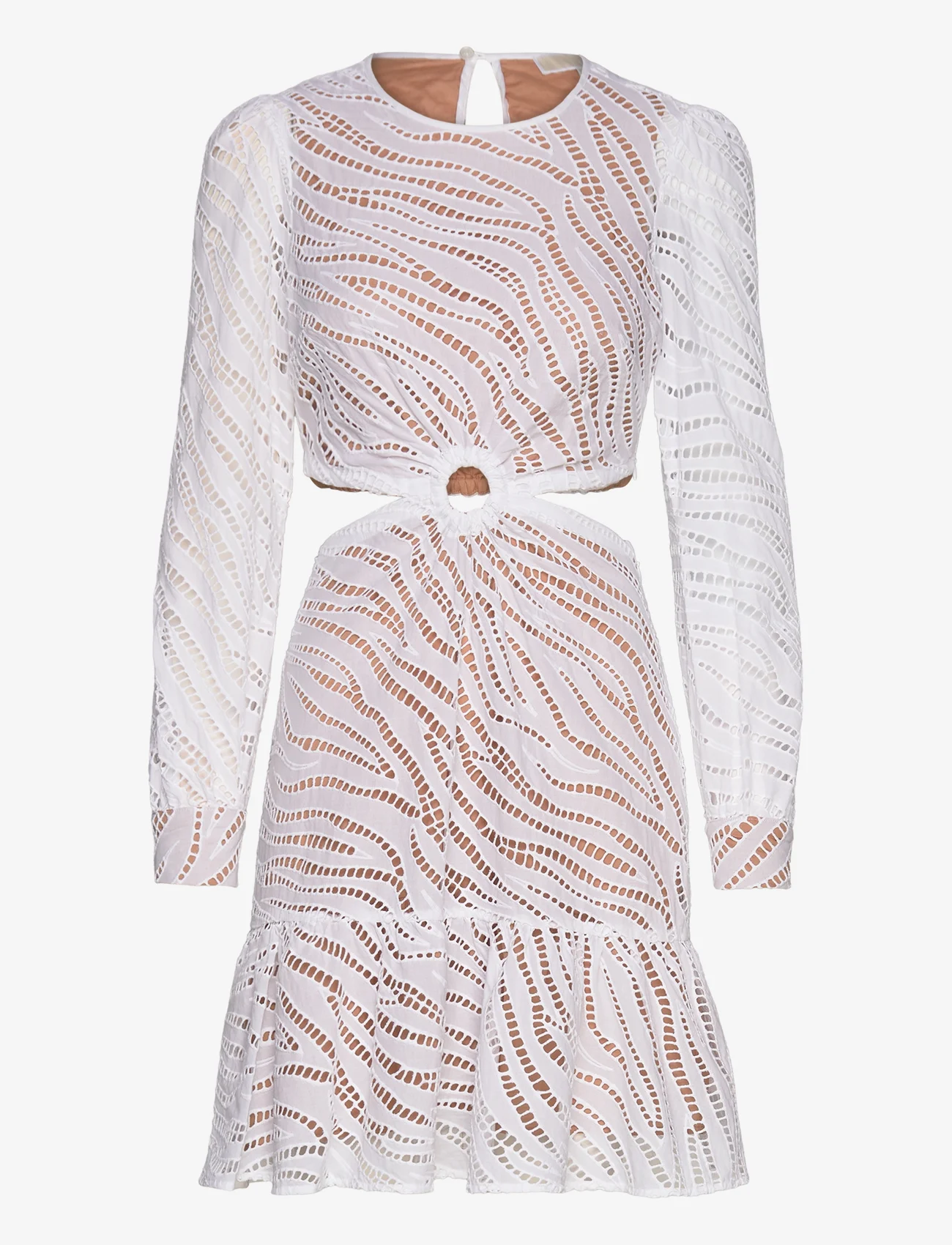 Michael Kors - MEGA ZEBRA EYELET DRESS - ballīšu apģērbs par outlet cenām - white - 0