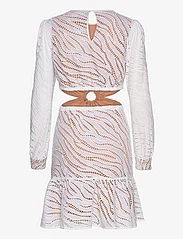 Michael Kors - MEGA ZEBRA EYELET DRESS - festtøj til outletpriser - white - 1