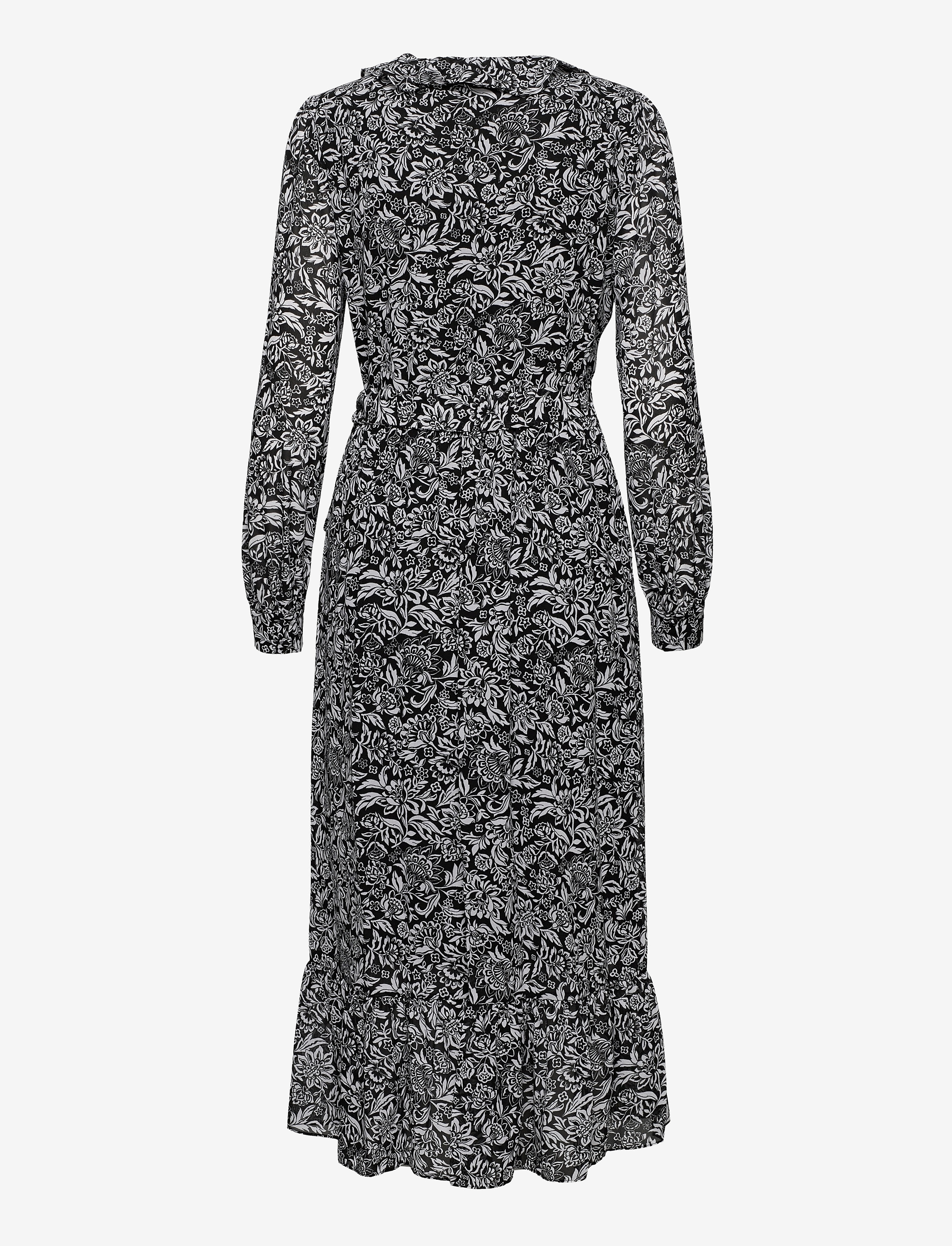 Michael Kors - BICOLOR HIPPIE WRAP DRS - black/white - 1
