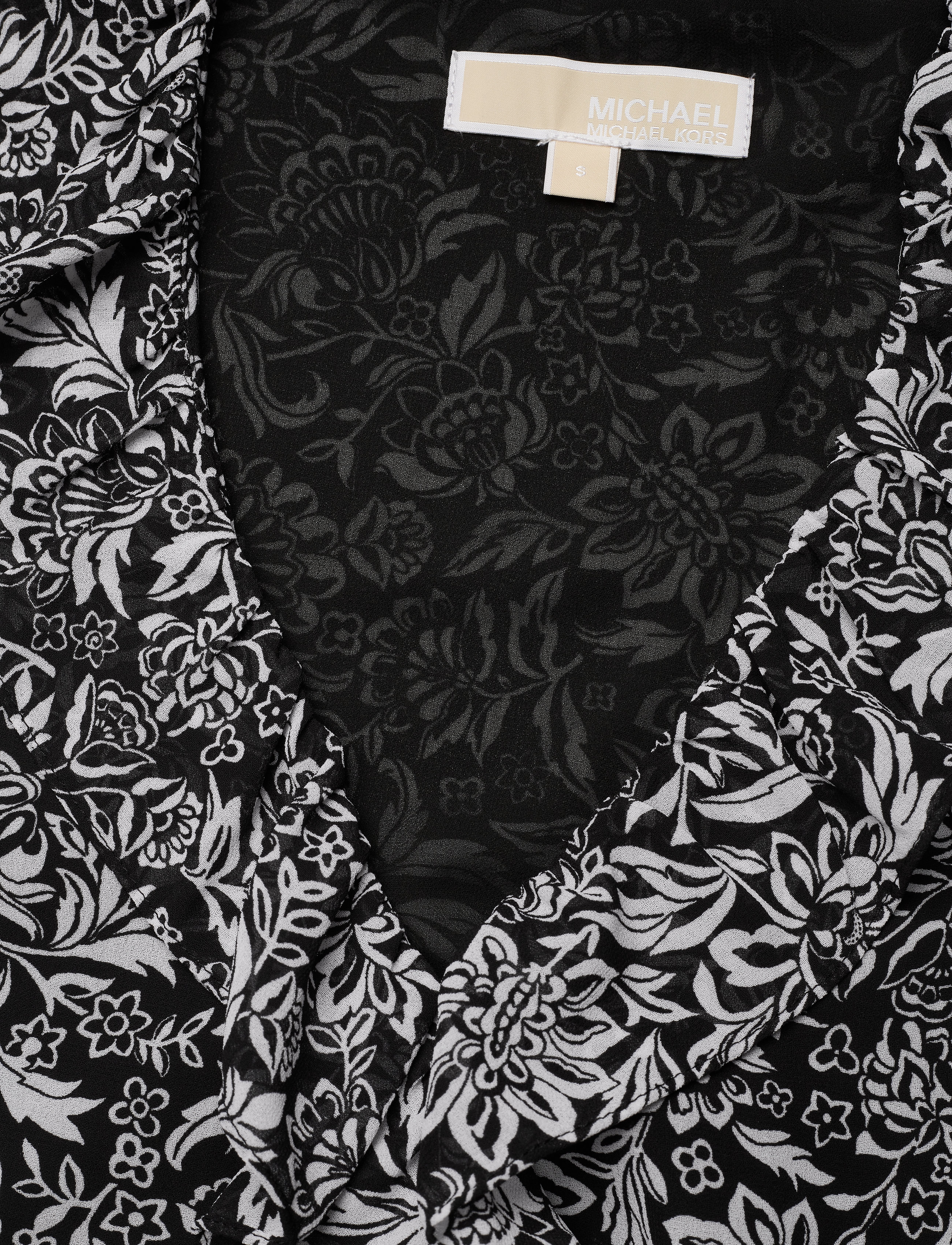 Michael Kors - BICOLOR HIPPIE WRAP DRS - black/white - 2