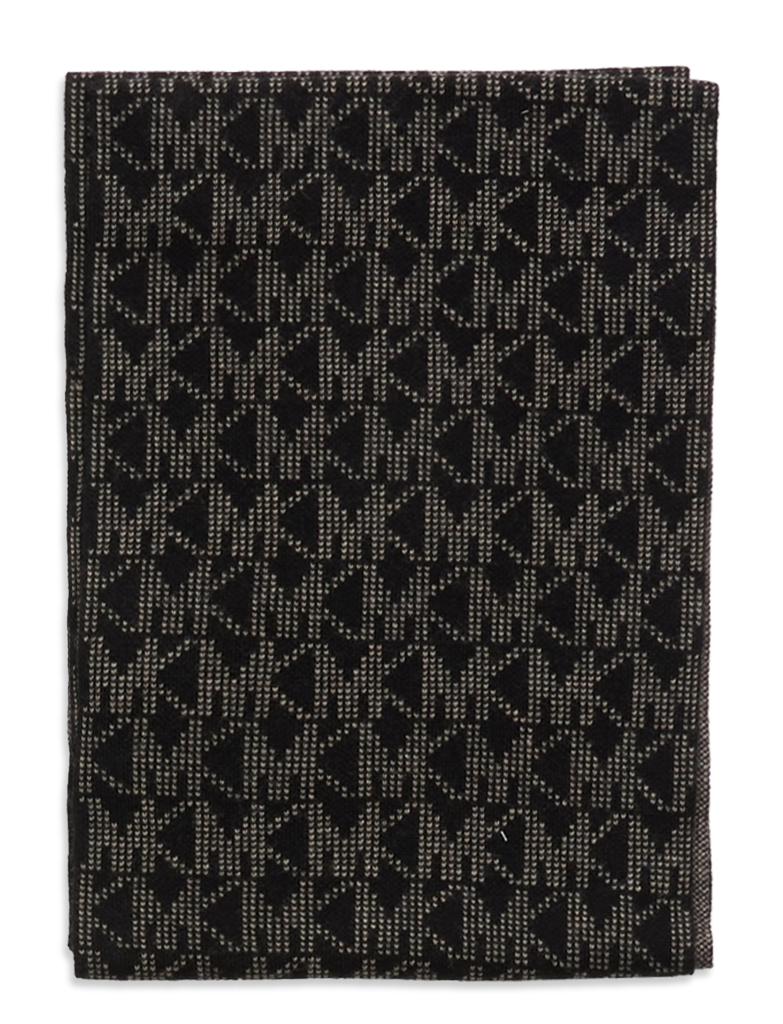 Michael Kors - B0LD MK DOT SCARF - black/khaki - 1